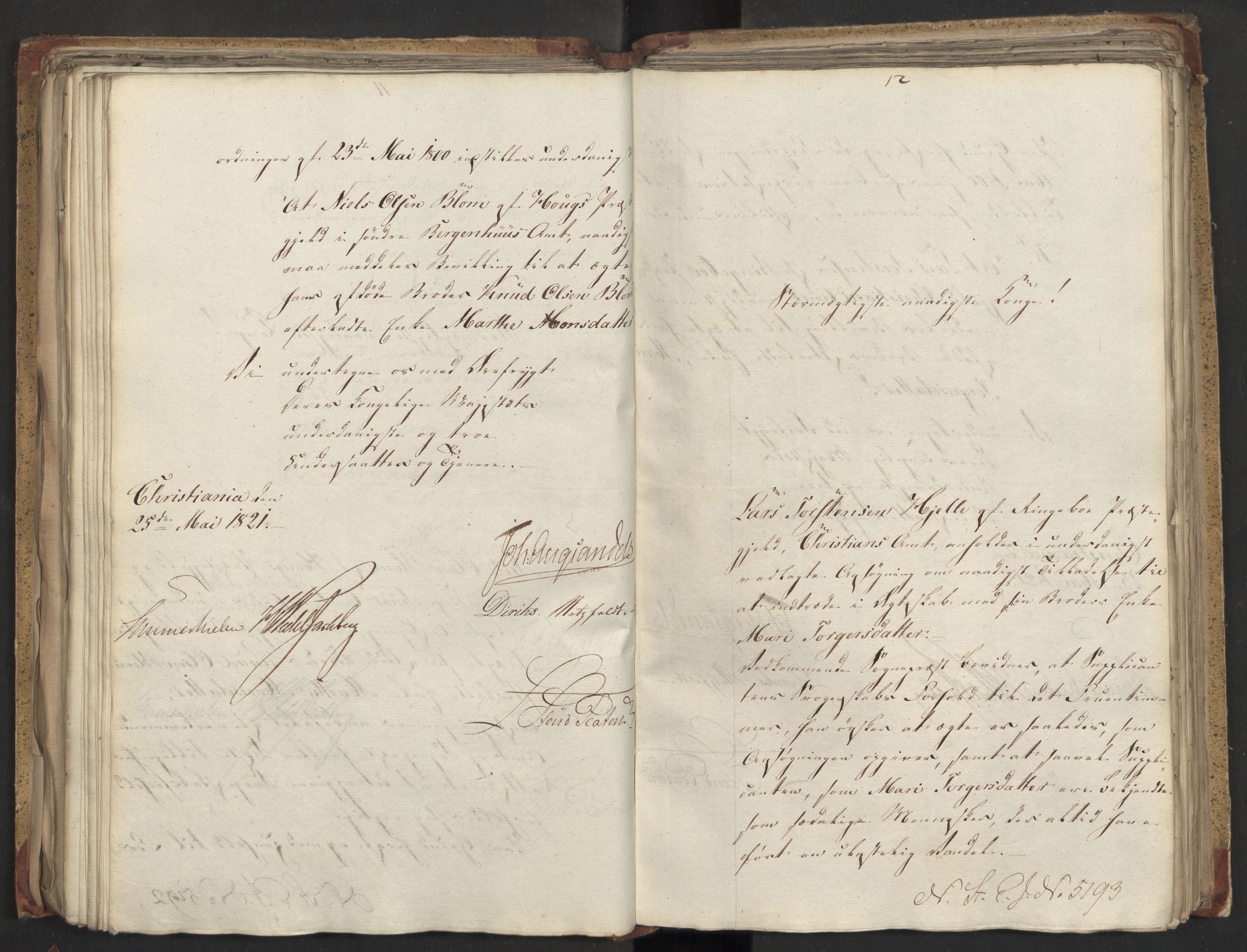 Statsrådsavdelingen i Stockholm, AV/RA-S-1003/D/Da/L0026: Regjeringsinnstillinger nr. 5069-5274, 1821, p. 263