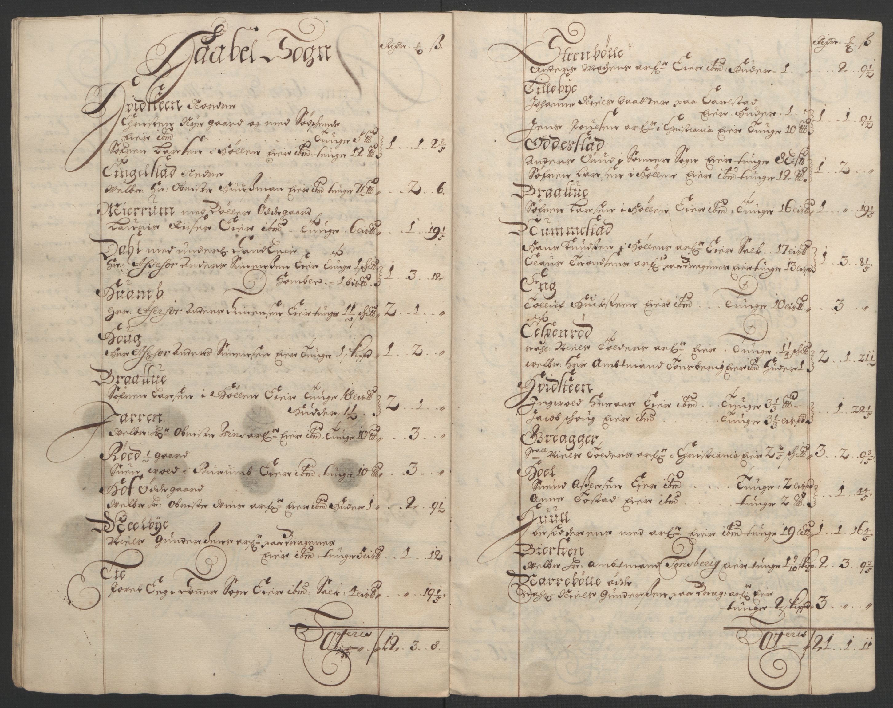 Rentekammeret inntil 1814, Reviderte regnskaper, Fogderegnskap, AV/RA-EA-4092/R02/L0108: Fogderegnskap Moss og Verne kloster, 1692-1693, p. 116