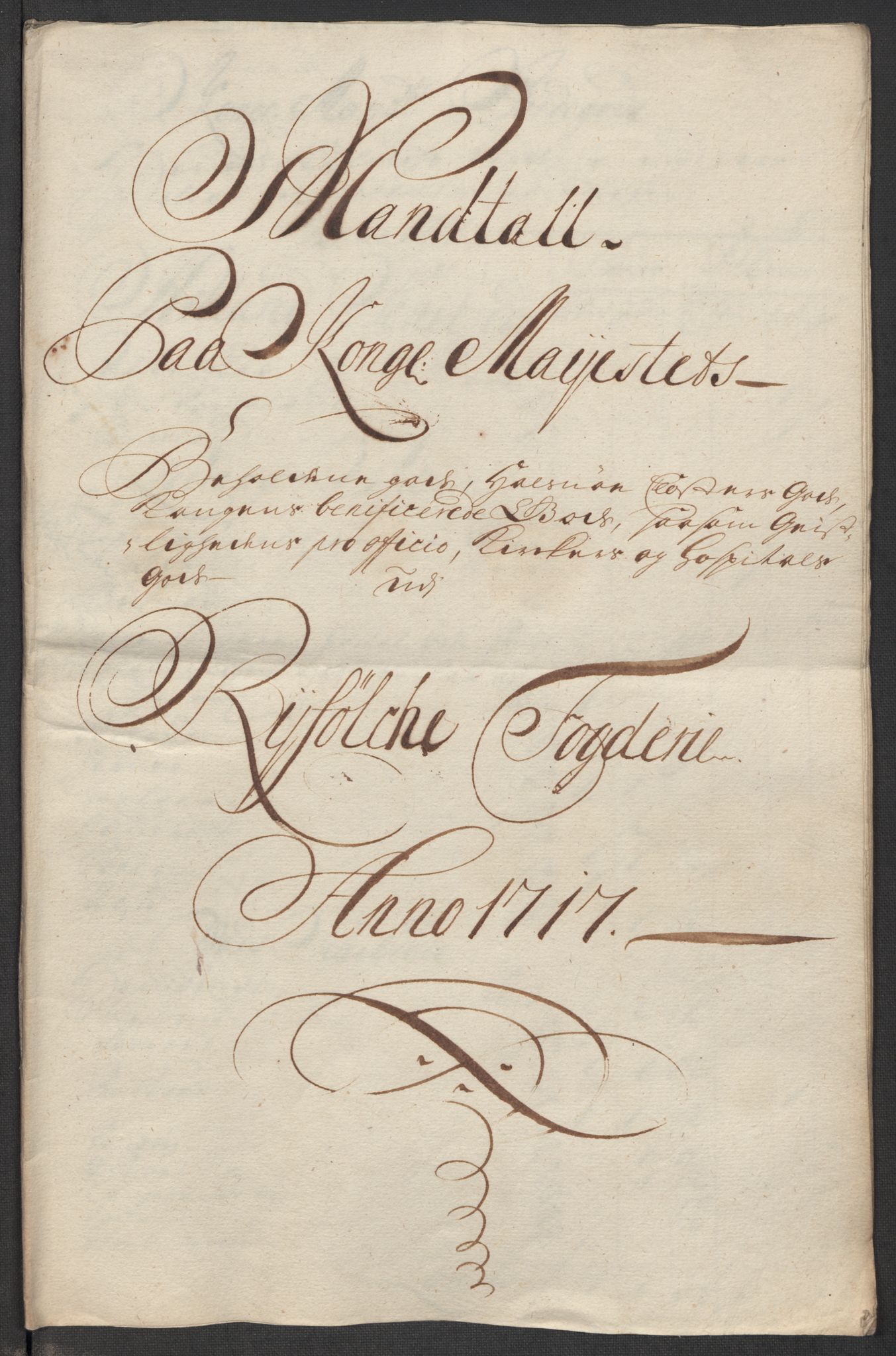 Rentekammeret inntil 1814, Reviderte regnskaper, Fogderegnskap, RA/EA-4092/R47/L2870: Fogderegnskap Ryfylke, 1717, p. 71