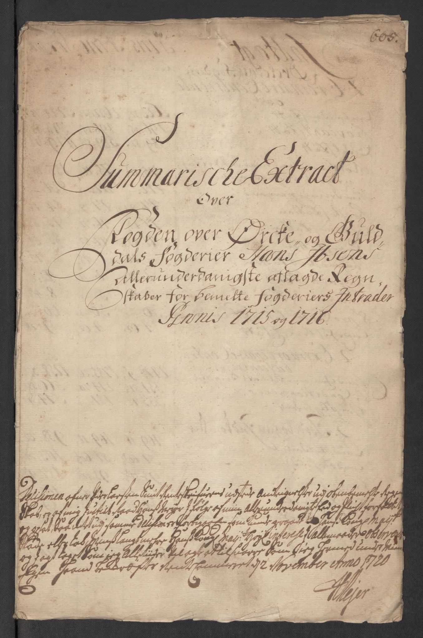 Rentekammeret inntil 1814, Reviderte regnskaper, Fogderegnskap, AV/RA-EA-4092/R60/L3967: Fogderegnskap Orkdal og Gauldal, 1716, p. 22