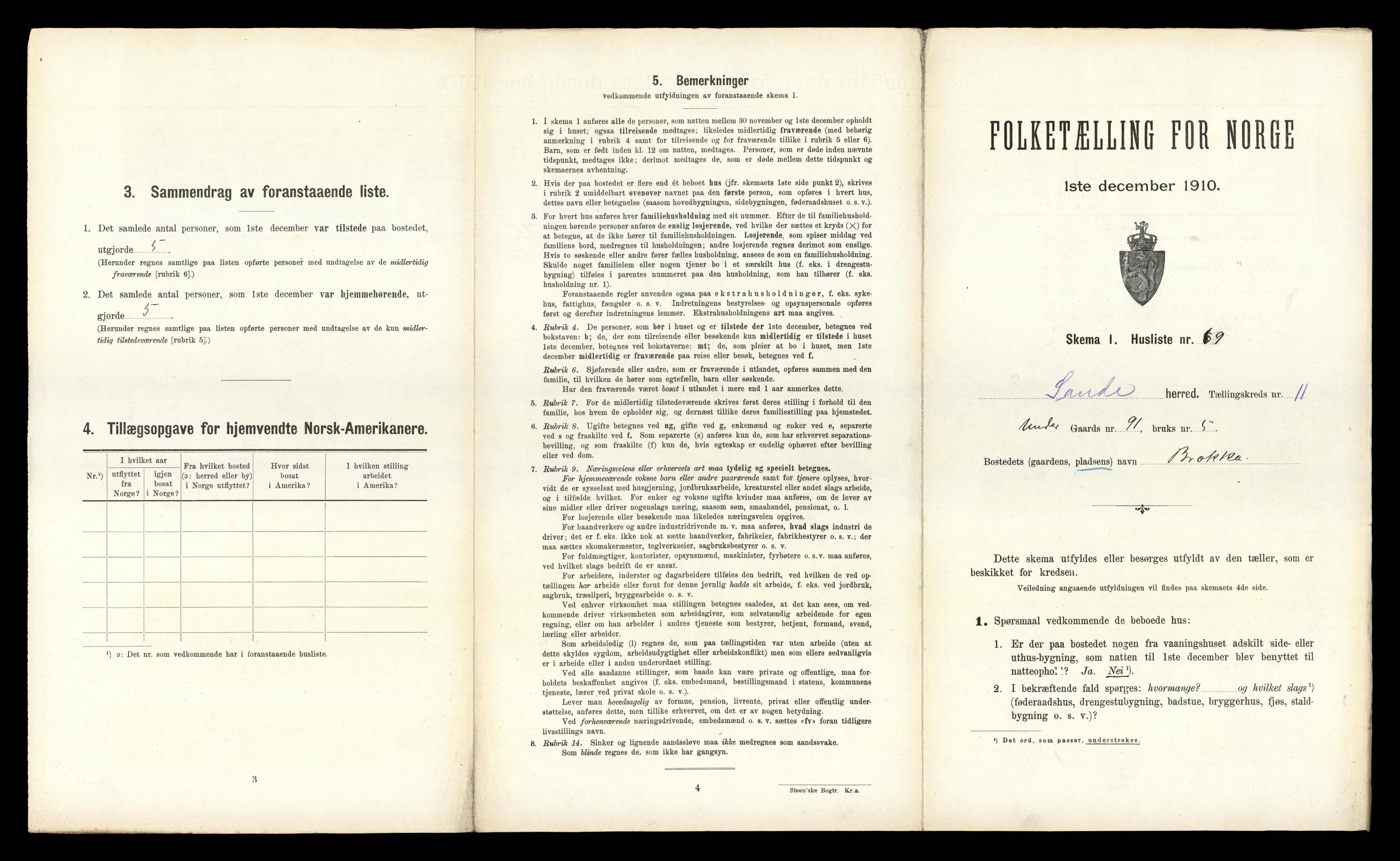 RA, 1910 census for Sauherad, 1910, p. 1281