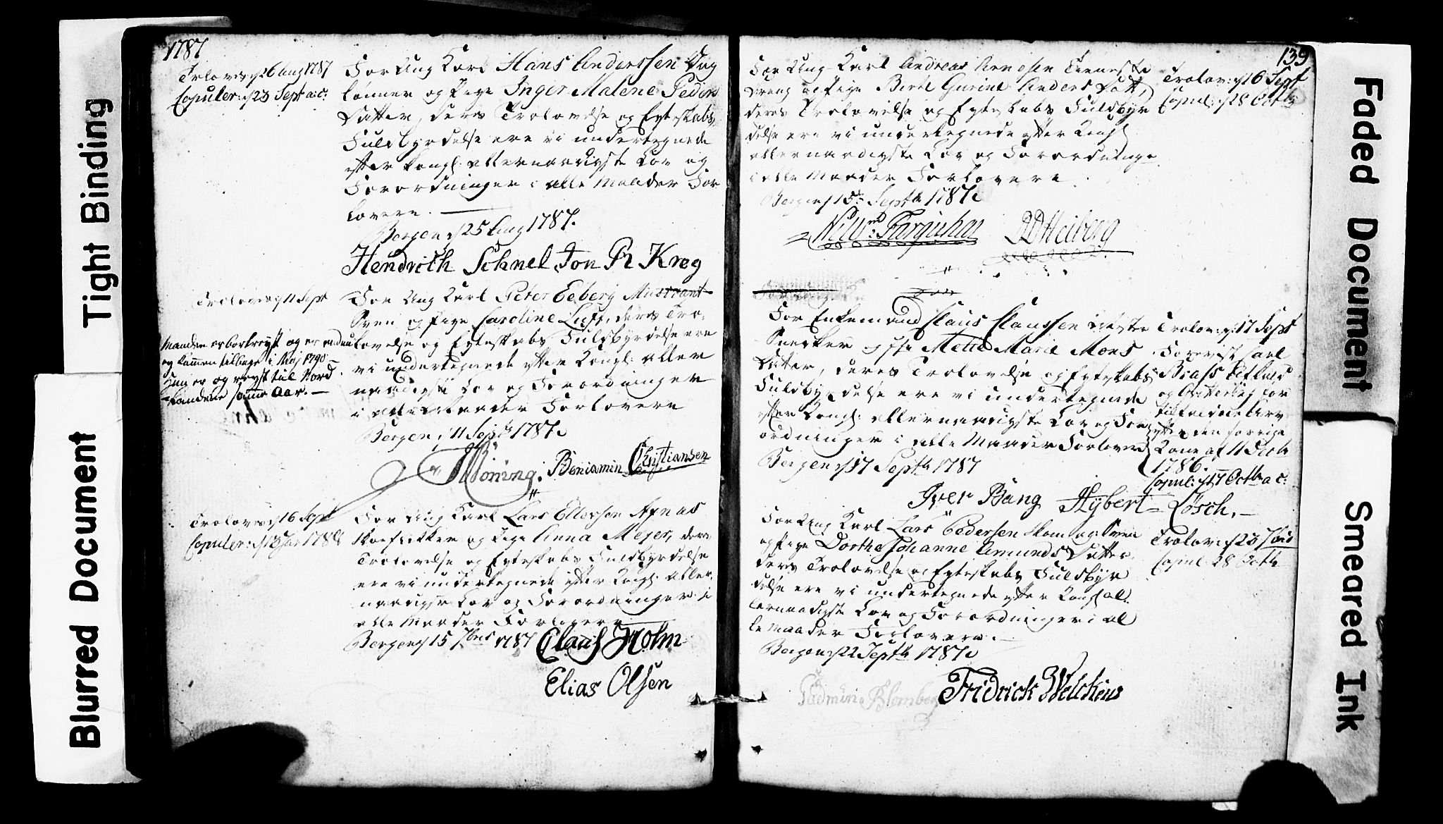 Domkirken sokneprestembete, AV/SAB-A-74801: Best man's statements no. II.5.1, 1767-1792, p. 139