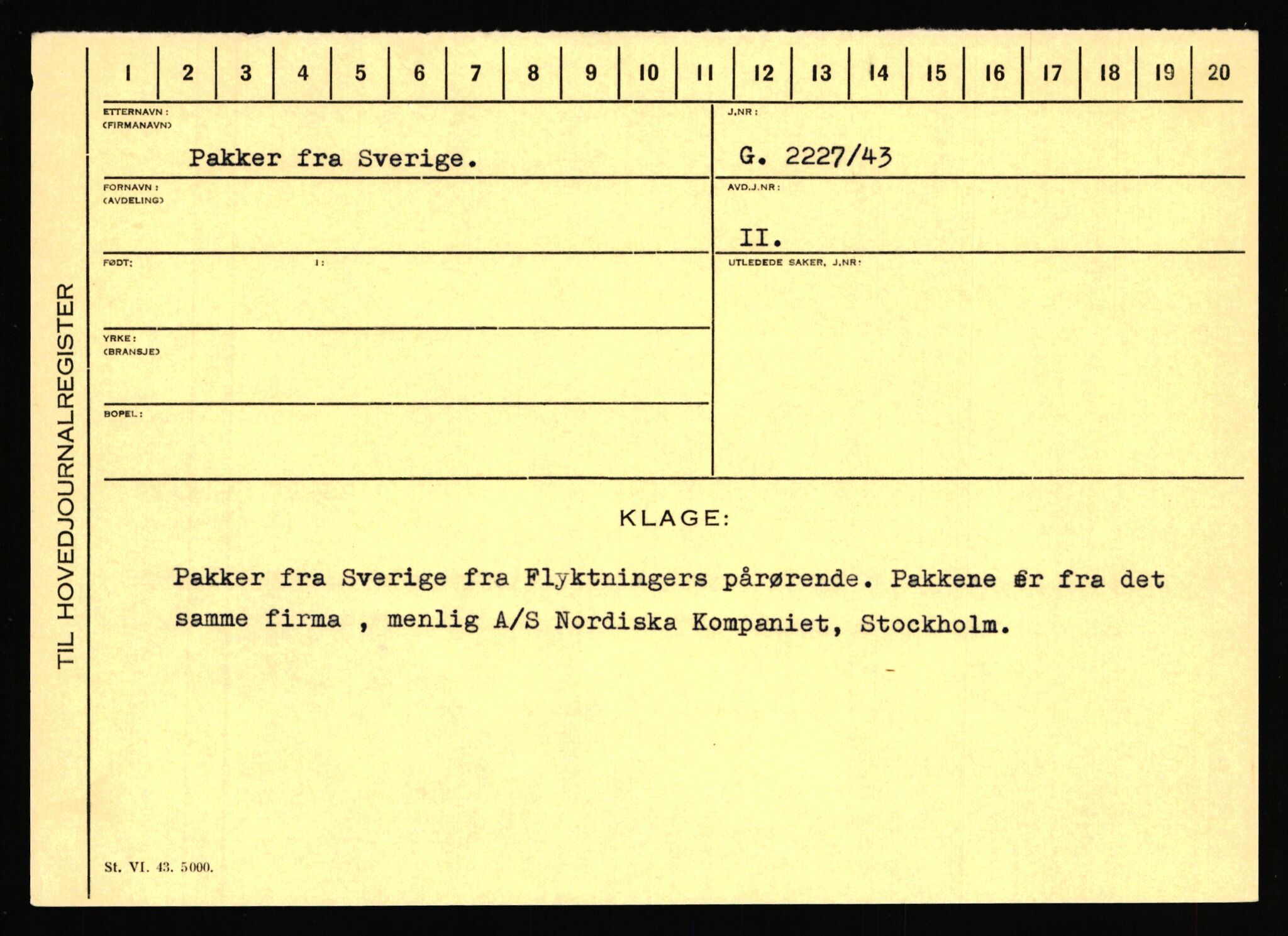 Statspolitiet - Hovedkontoret / Osloavdelingen, AV/RA-S-1329/C/Ca/L0012: Oanæs - Quistgaard	, 1943-1945, p. 2886