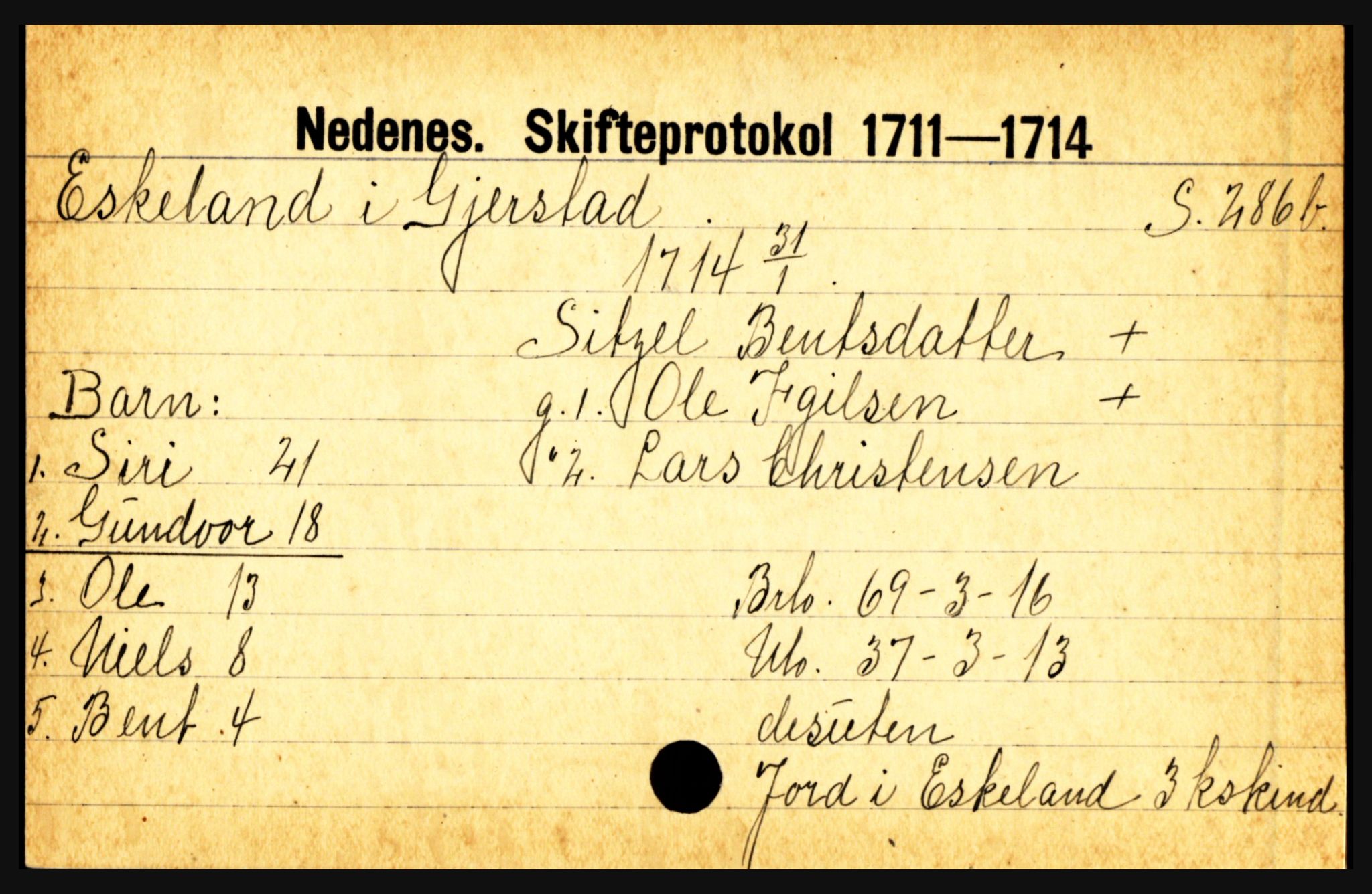 Nedenes sorenskriveri før 1824, AV/SAK-1221-0007/H, p. 6221