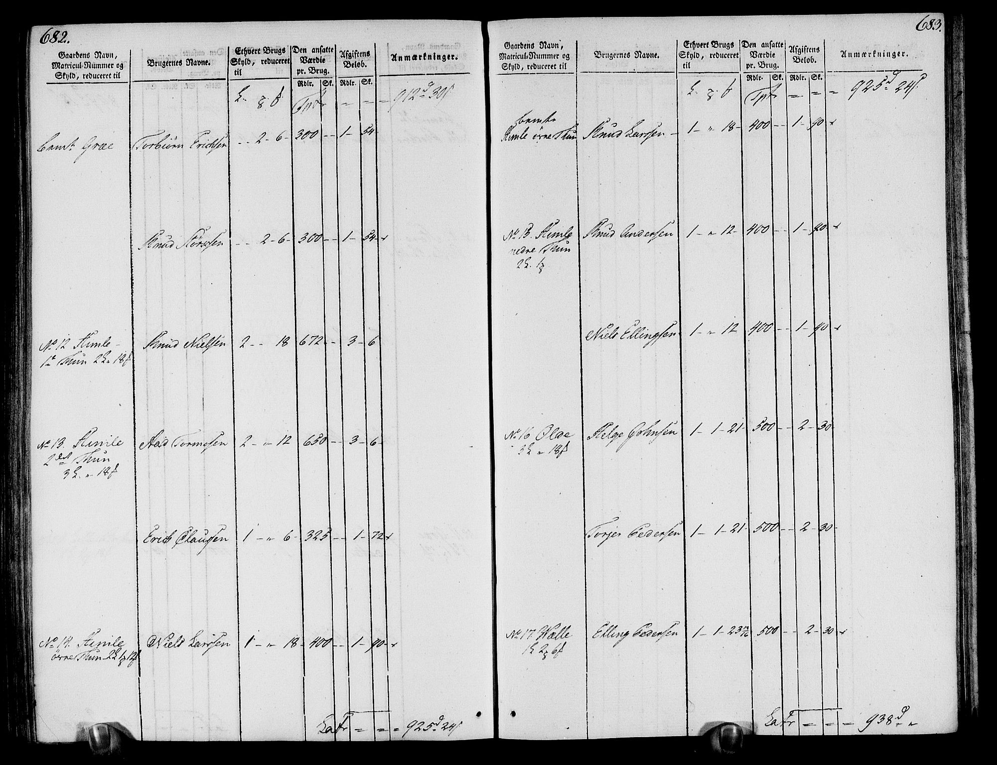 Rentekammeret inntil 1814, Realistisk ordnet avdeling, AV/RA-EA-4070/N/Ne/Nea/L0113: Nordhordland og Voss fogderi. Oppebørselsregister, 1803-1804, p. 349