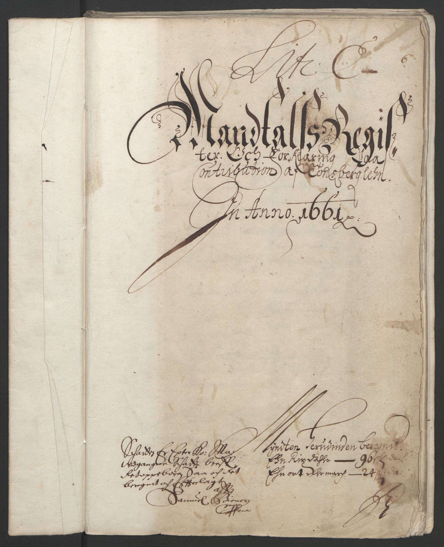 Rentekammeret inntil 1814, Reviderte regnskaper, Fogderegnskap, RA/EA-4092/R32/L1838: Fogderegnskap Jarlsberg grevskap, 1661-1663, p. 39