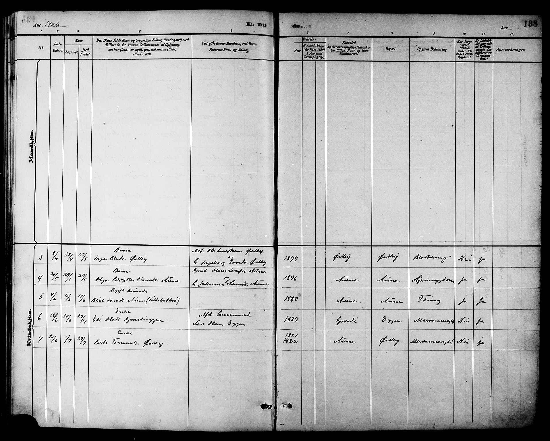Ministerialprotokoller, klokkerbøker og fødselsregistre - Sør-Trøndelag, SAT/A-1456/698/L1167: Parish register (copy) no. 698C04, 1888-1907, p. 138