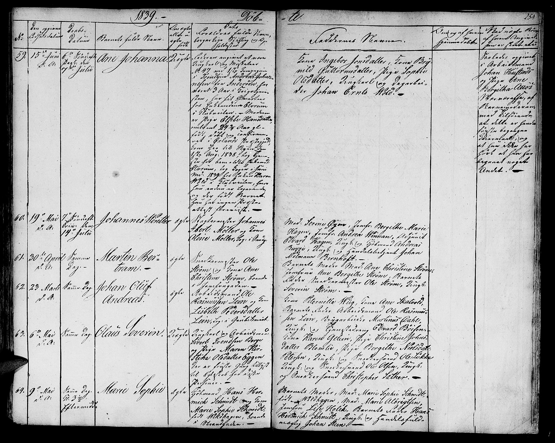 Ministerialprotokoller, klokkerbøker og fødselsregistre - Sør-Trøndelag, AV/SAT-A-1456/602/L0108: Parish register (official) no. 602A06, 1821-1839, p. 254