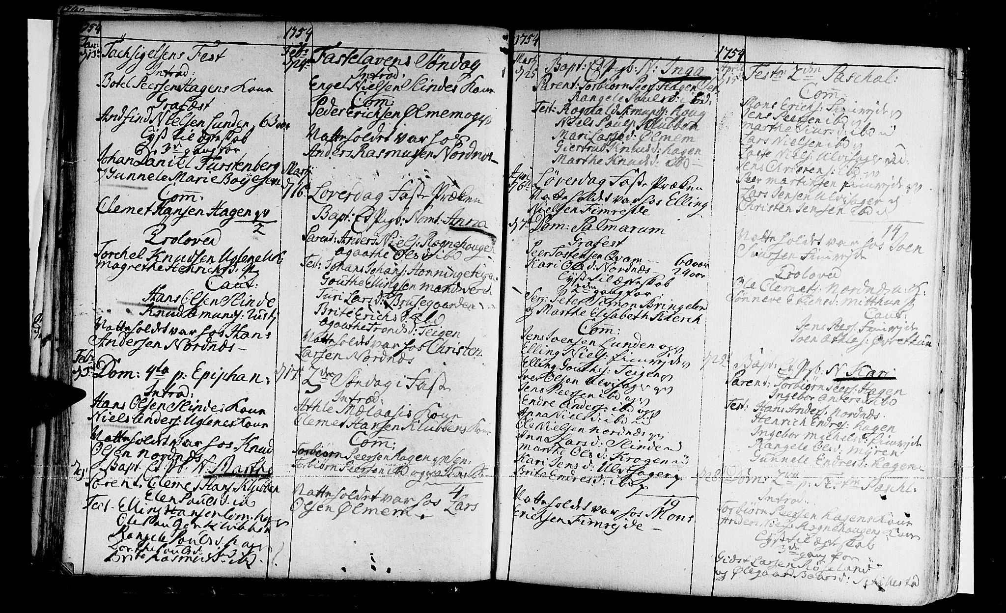 Sogndal sokneprestembete, SAB/A-81301/H/Haa/Haaa/L0004: Parish register (official) no. A 4, 1747-1782, p. 34
