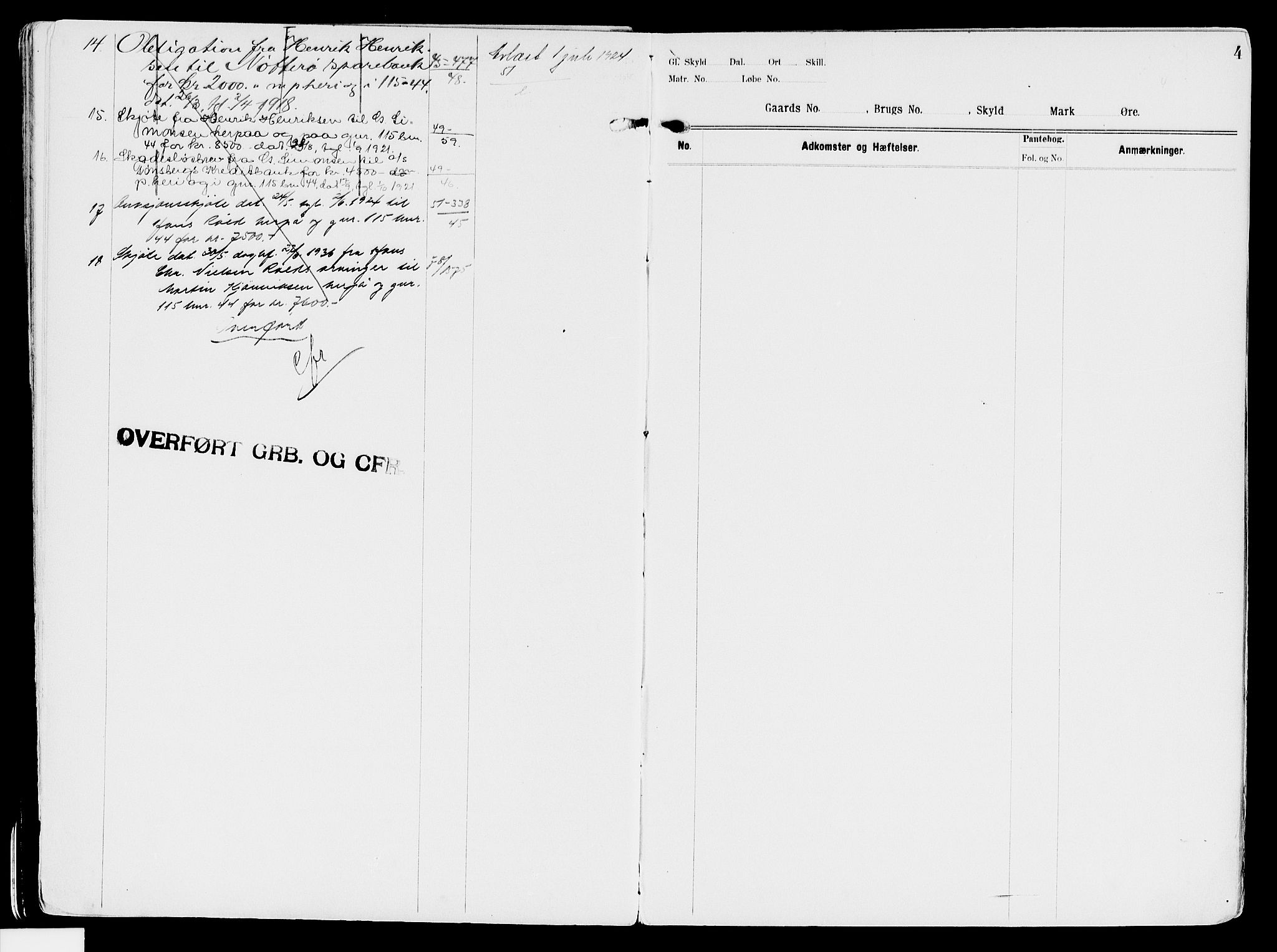 Søndre Jarlsberg sorenskriveri, SAKO/A-129/G/Gb/Gbe/L0007: Mortgage register no. V 7, p. 4
