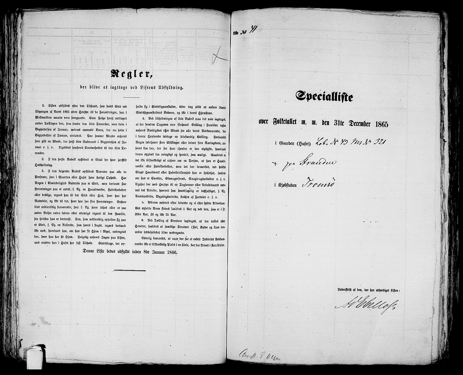 RA, 1865 census for Tromsø, 1865, p. 90