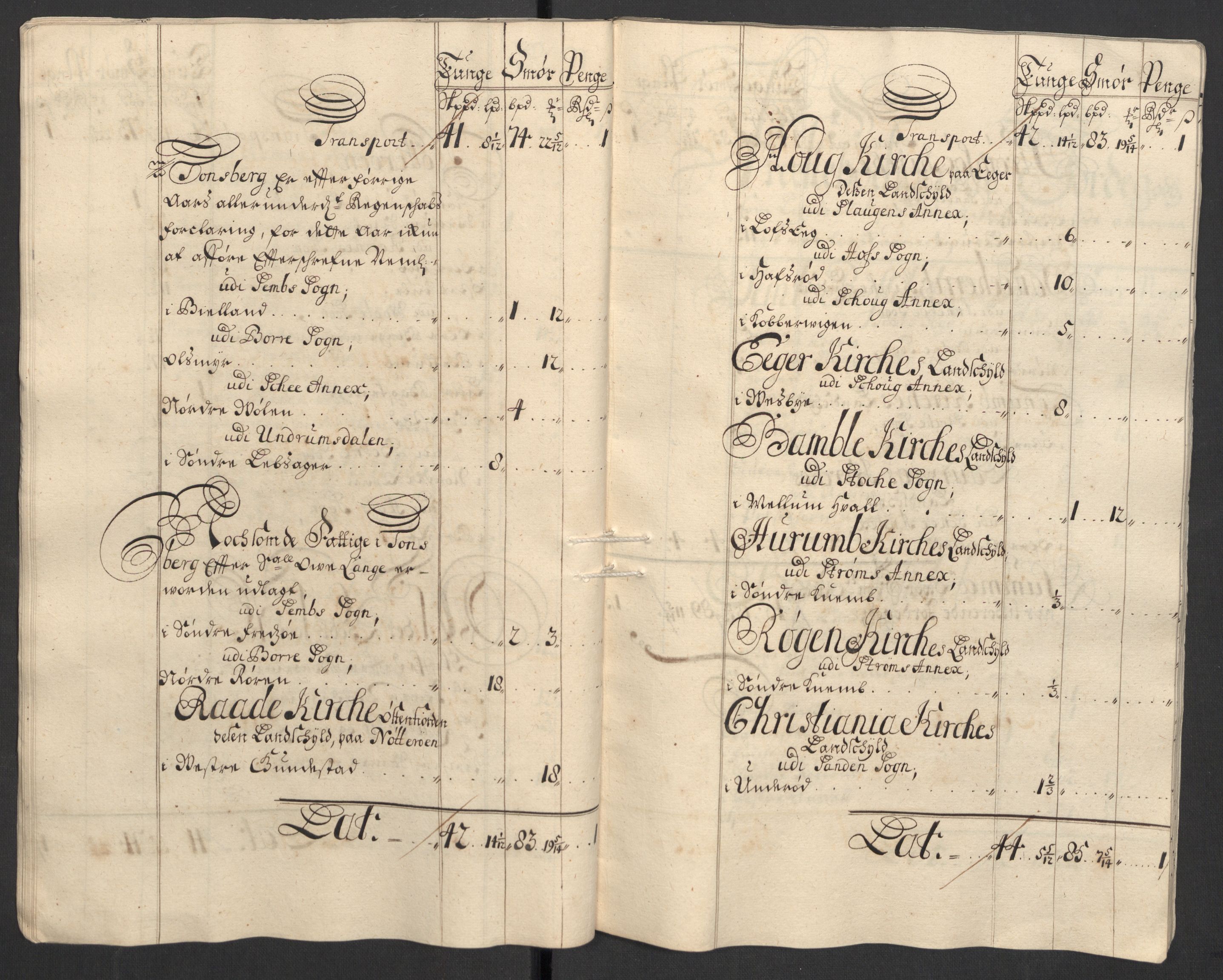 Rentekammeret inntil 1814, Reviderte regnskaper, Fogderegnskap, RA/EA-4092/R32/L1871: Fogderegnskap Jarlsberg grevskap, 1703-1705, p. 300