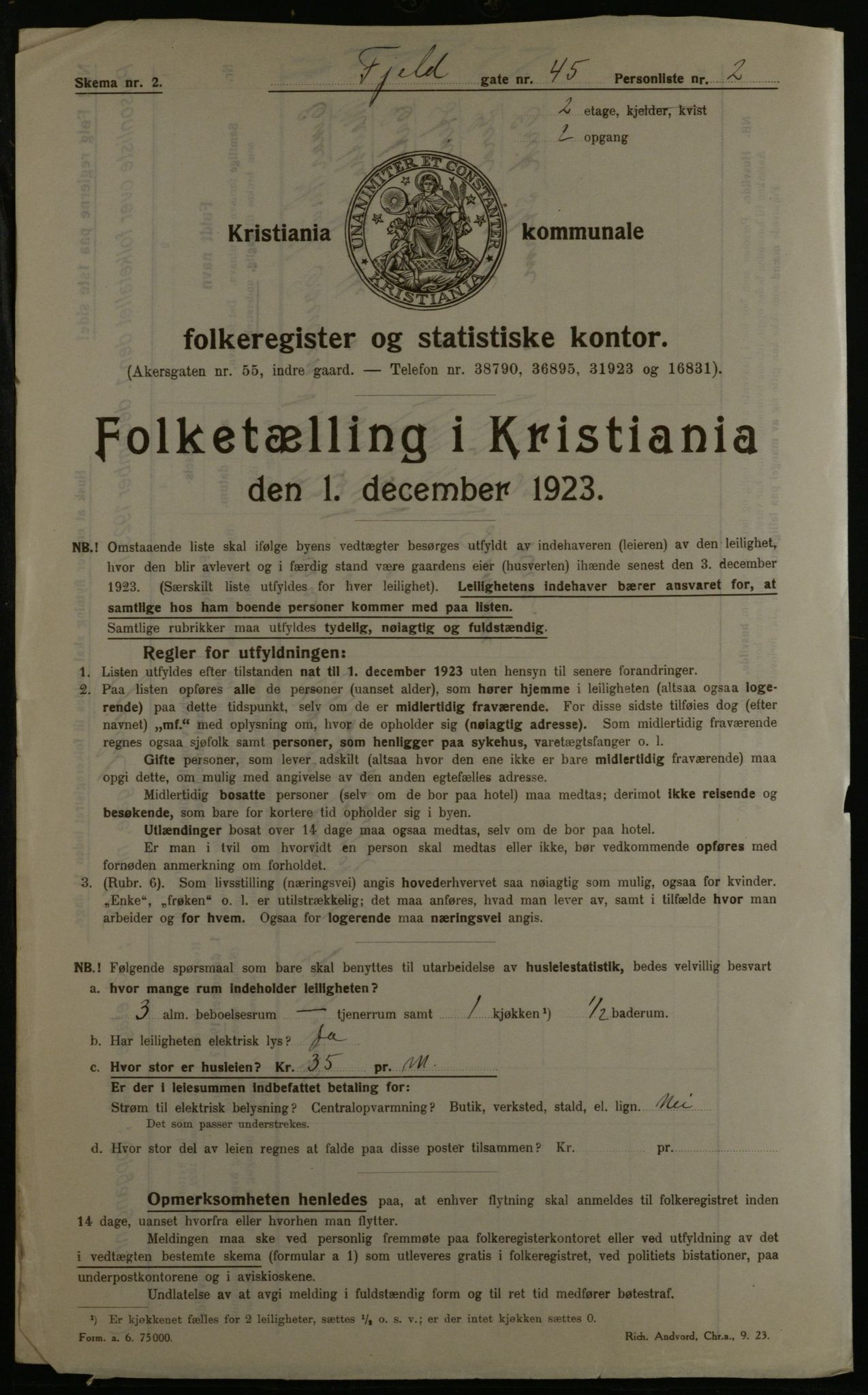 OBA, Municipal Census 1923 for Kristiania, 1923, p. 27680