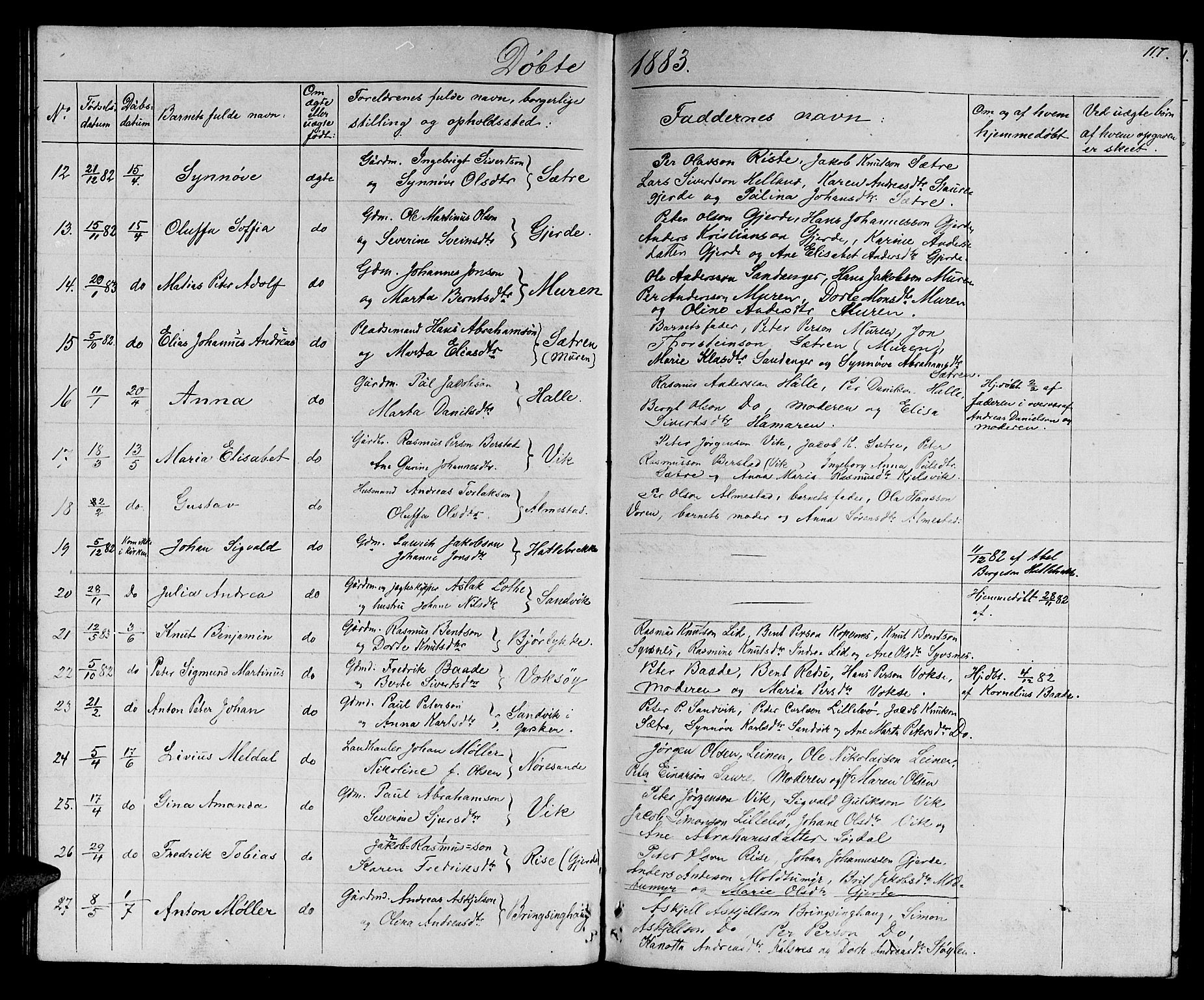 Ministerialprotokoller, klokkerbøker og fødselsregistre - Møre og Romsdal, AV/SAT-A-1454/503/L0047: Parish register (copy) no. 503C02, 1854-1884, p. 117