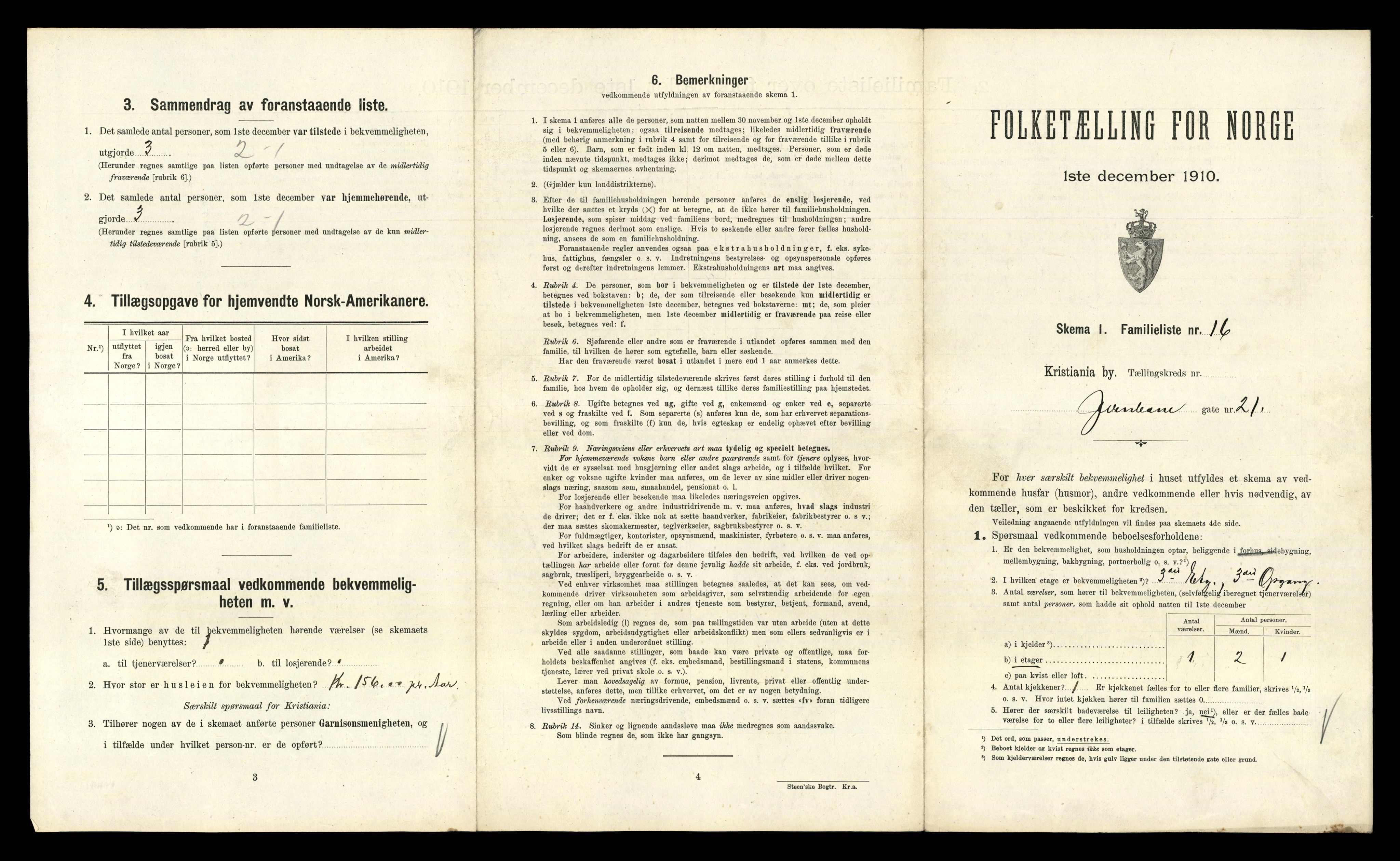 RA, 1910 census for Kristiania, 1910, p. 45851