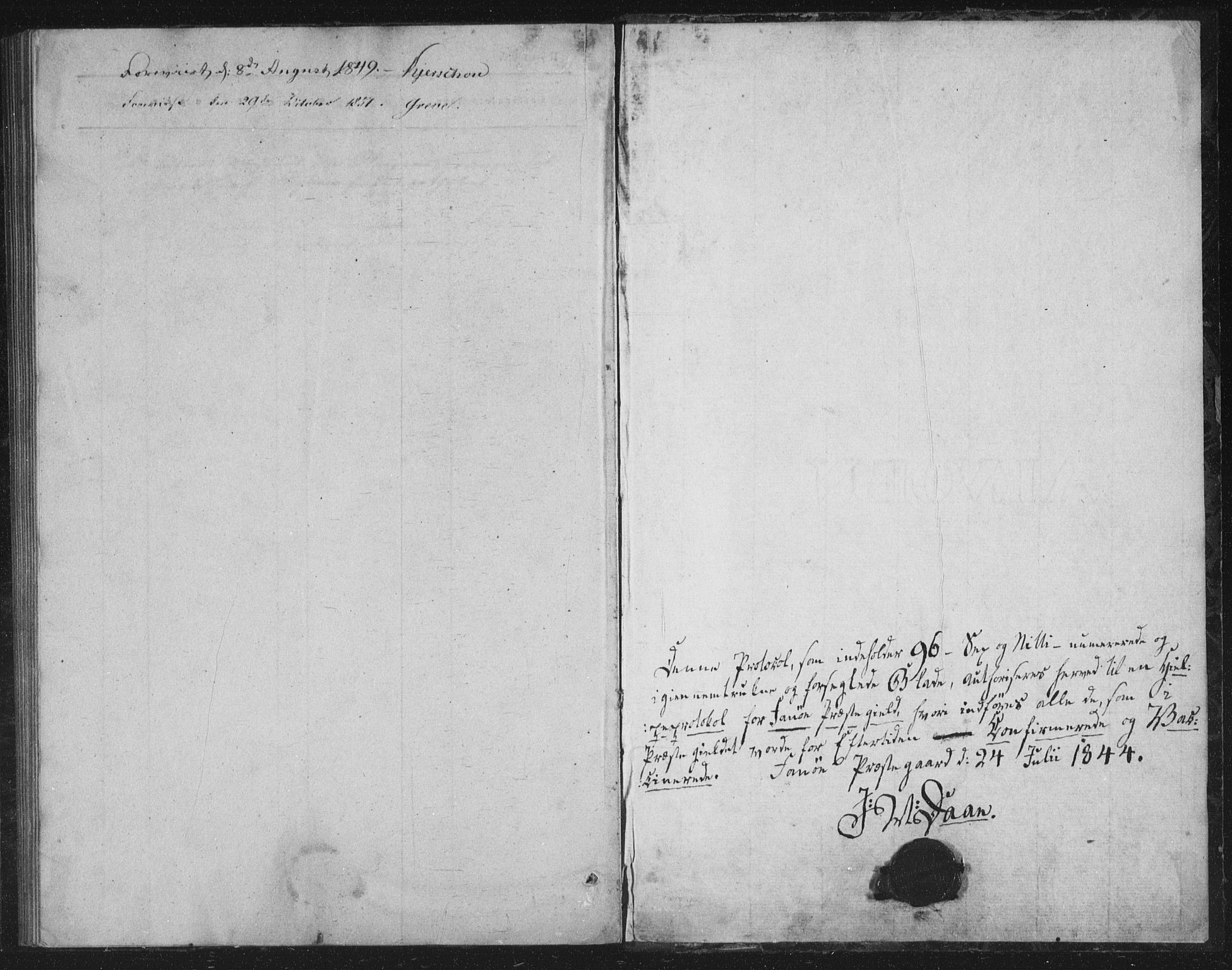 Fana Sokneprestembete, AV/SAB-A-75101/H/Haa/Haaa/L0009: Parish register (official) no. A 9, 1849-1850