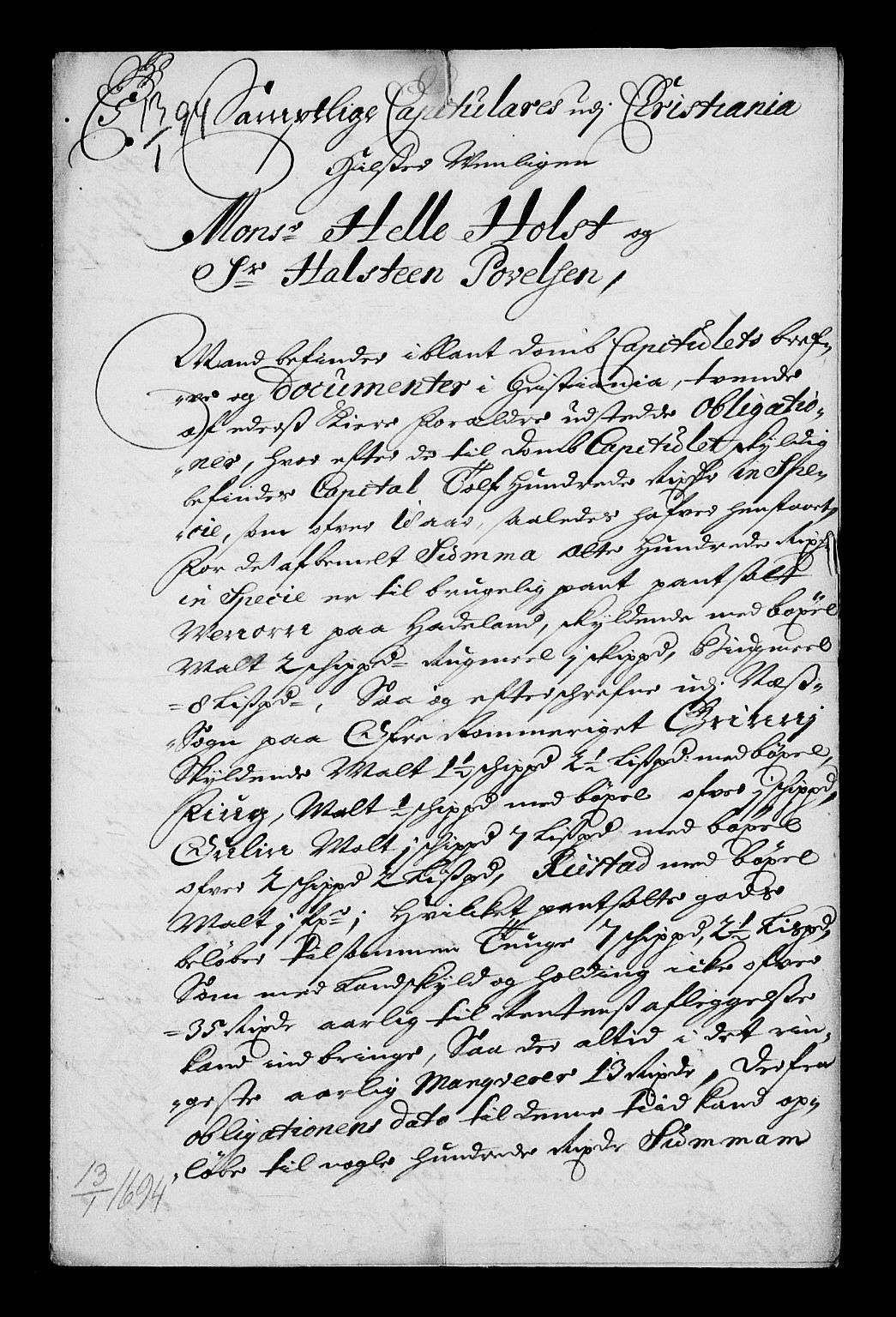 Stattholderembetet 1572-1771, AV/RA-EA-2870/Af/L0004: Avskrifter av vedlegg til originale supplikker, nummerert i samsvar med supplikkbøkene, 1691-1694, p. 314