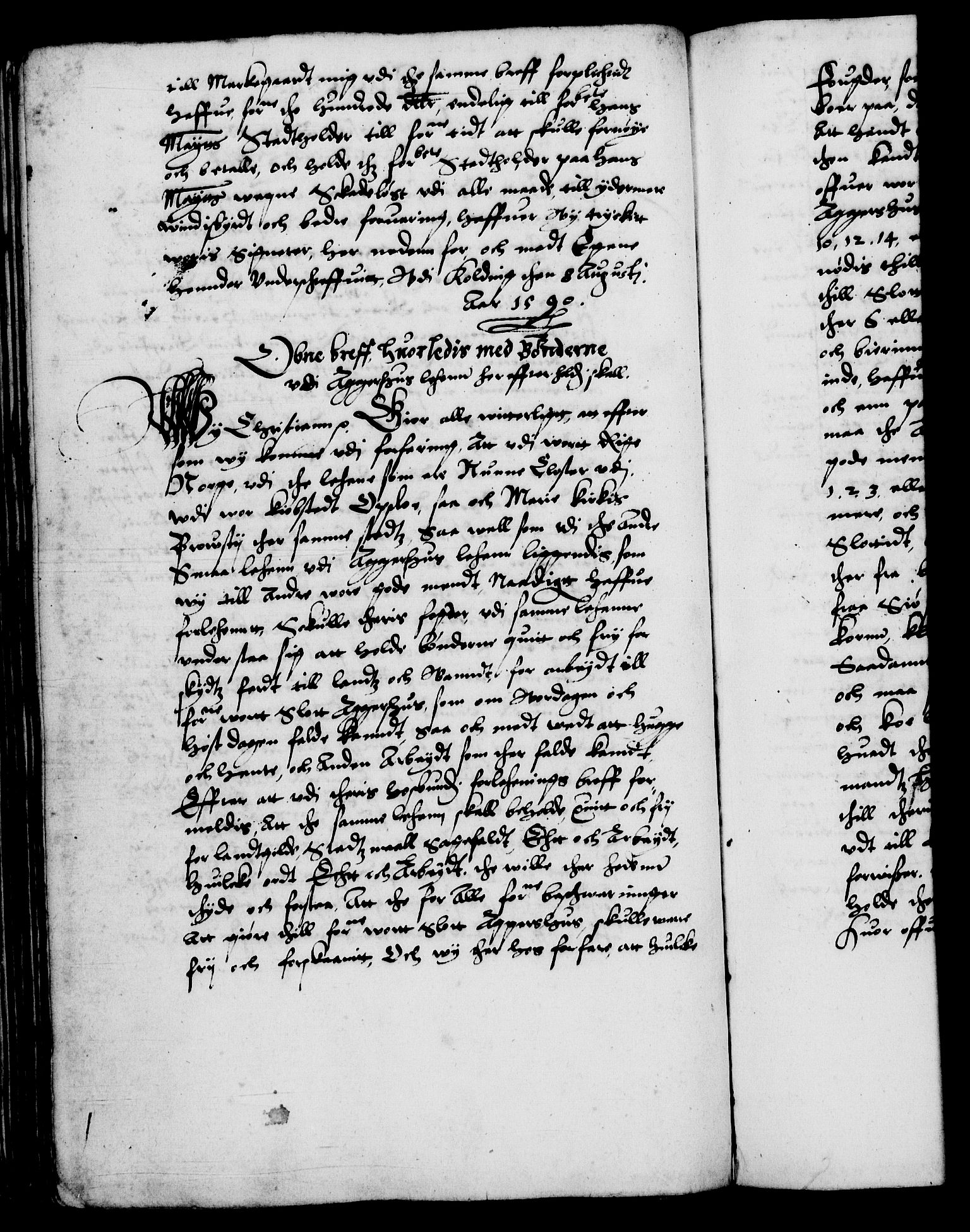Danske Kanselli 1572-1799, RA/EA-3023/F/Fc/Fca/Fcaa/L0002: Norske registre (mikrofilm), 1588-1596, p. 83b