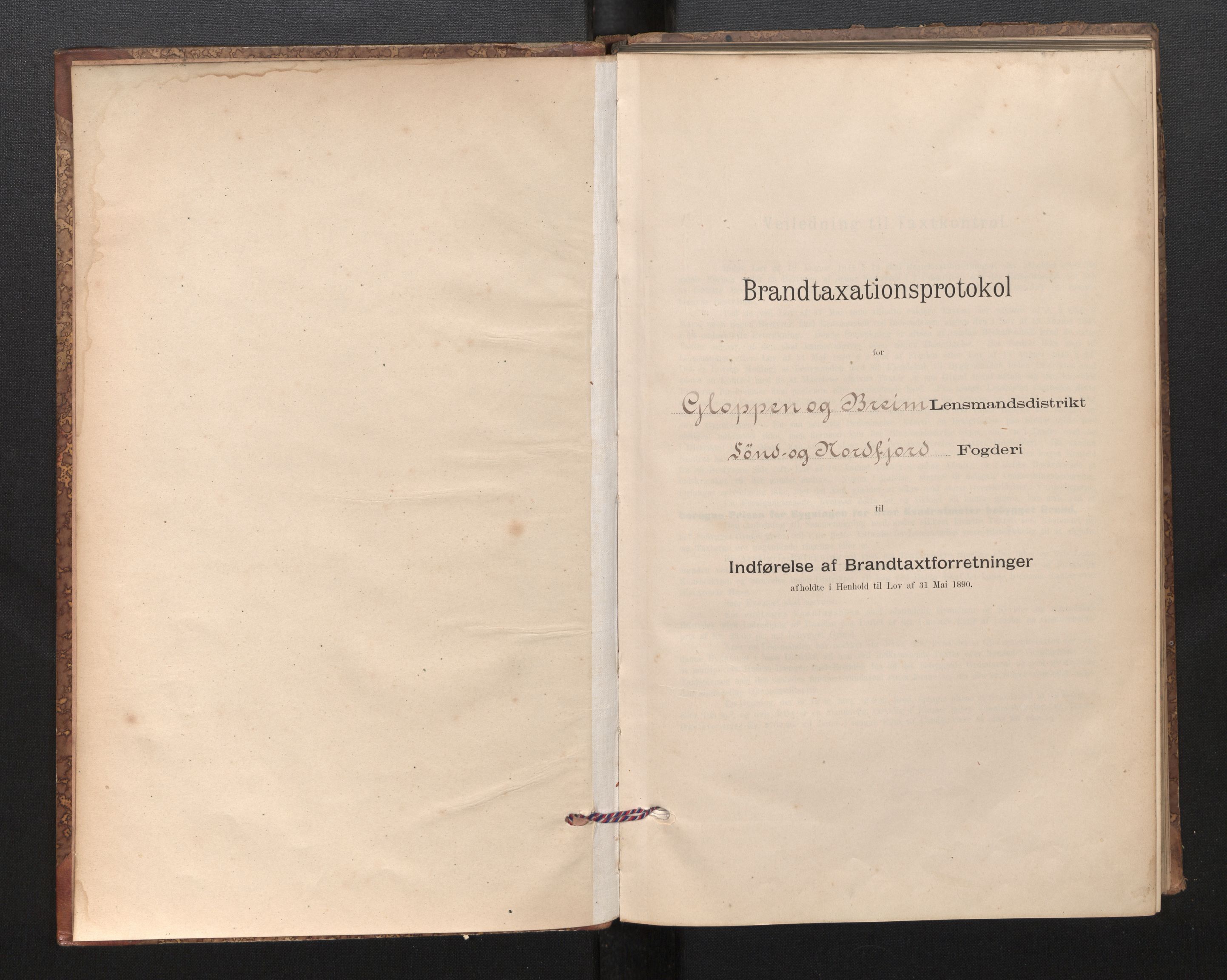 Lensmannen i Gloppen og Breim, SAB/A-27801/0012/L0003: Branntakstprotokoll, skjematakst, 1894-1931