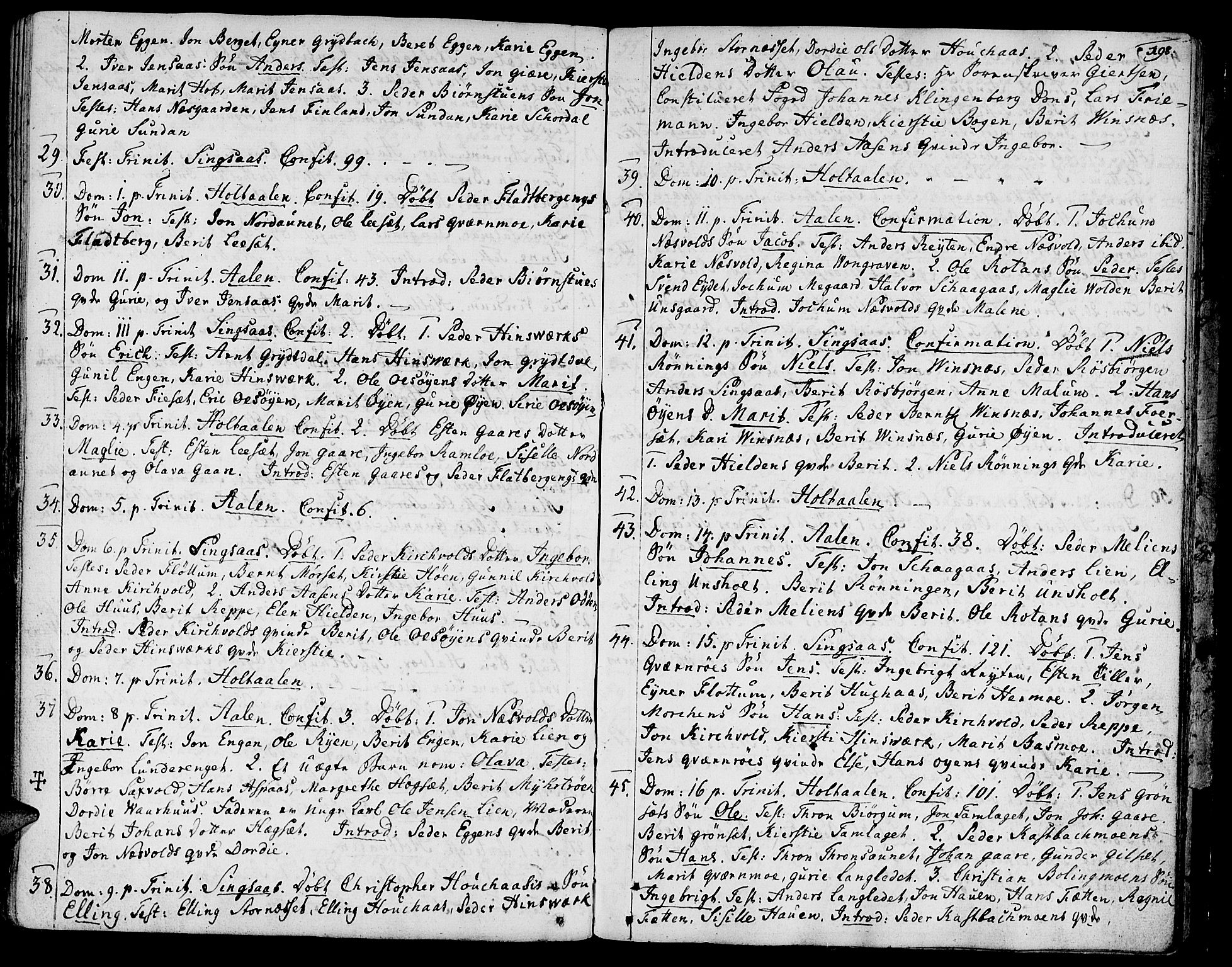 Ministerialprotokoller, klokkerbøker og fødselsregistre - Sør-Trøndelag, SAT/A-1456/685/L0952: Parish register (official) no. 685A01, 1745-1804, p. 198