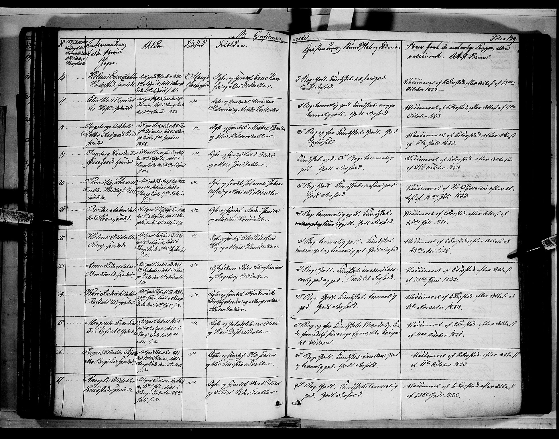 Stange prestekontor, AV/SAH-PREST-002/K/L0010: Parish register (official) no. 10, 1835-1845, p. 139