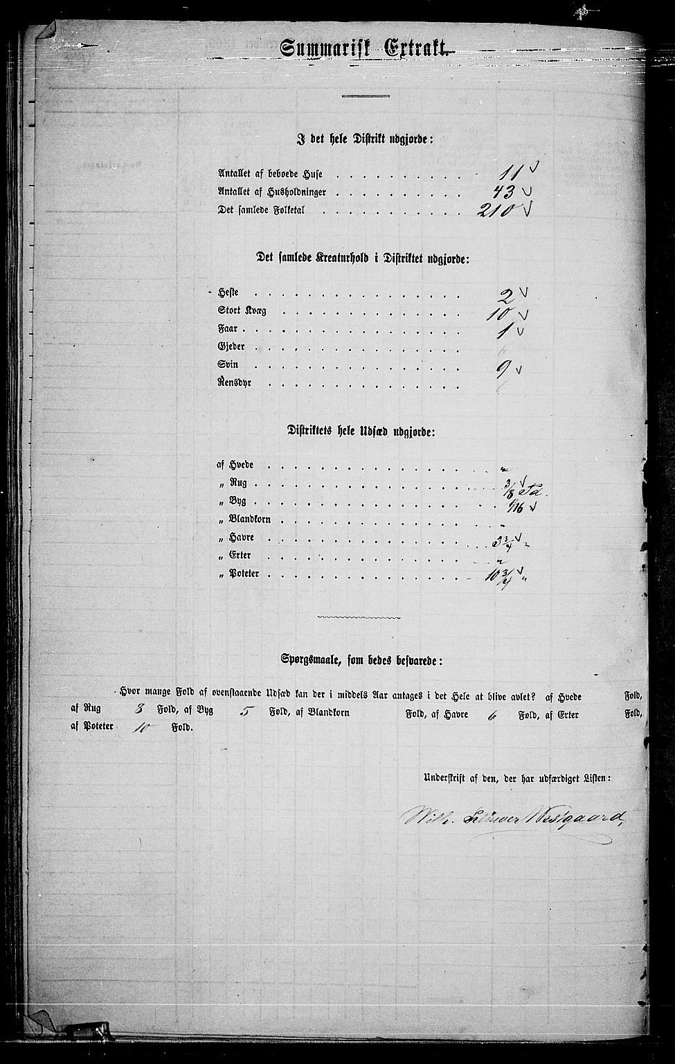 RA, 1865 census for Skedsmo, 1865, p. 97