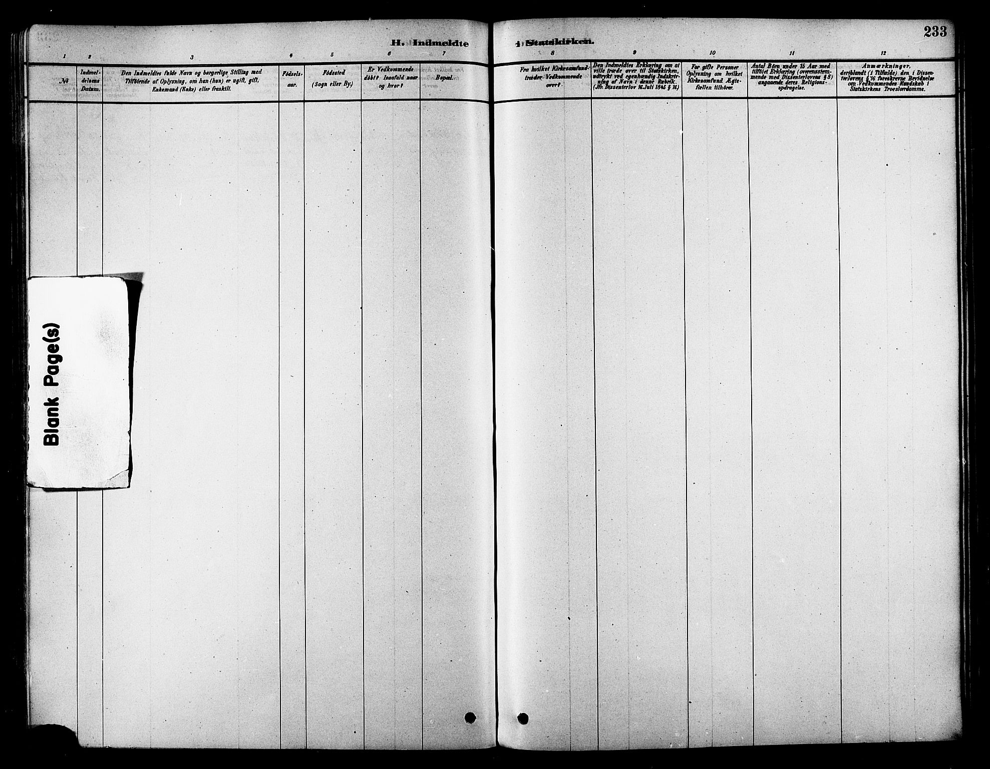 Skjervøy sokneprestkontor, AV/SATØ-S-1300/H/Ha/Haa/L0009kirke: Parish register (official) no. 9, 1878-1887, p. 233