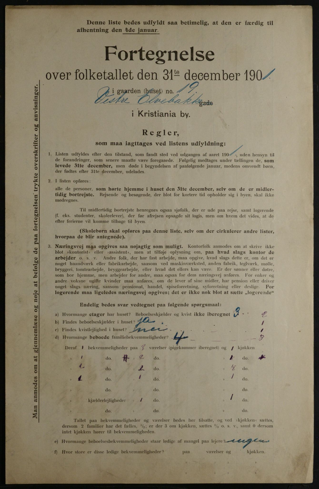 OBA, Municipal Census 1901 for Kristiania, 1901, p. 18790