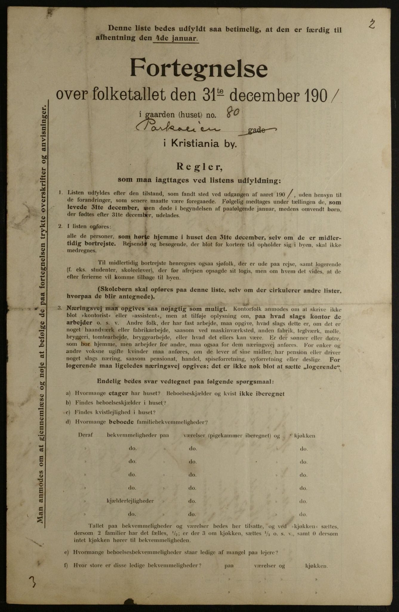 OBA, Municipal Census 1901 for Kristiania, 1901, p. 12047