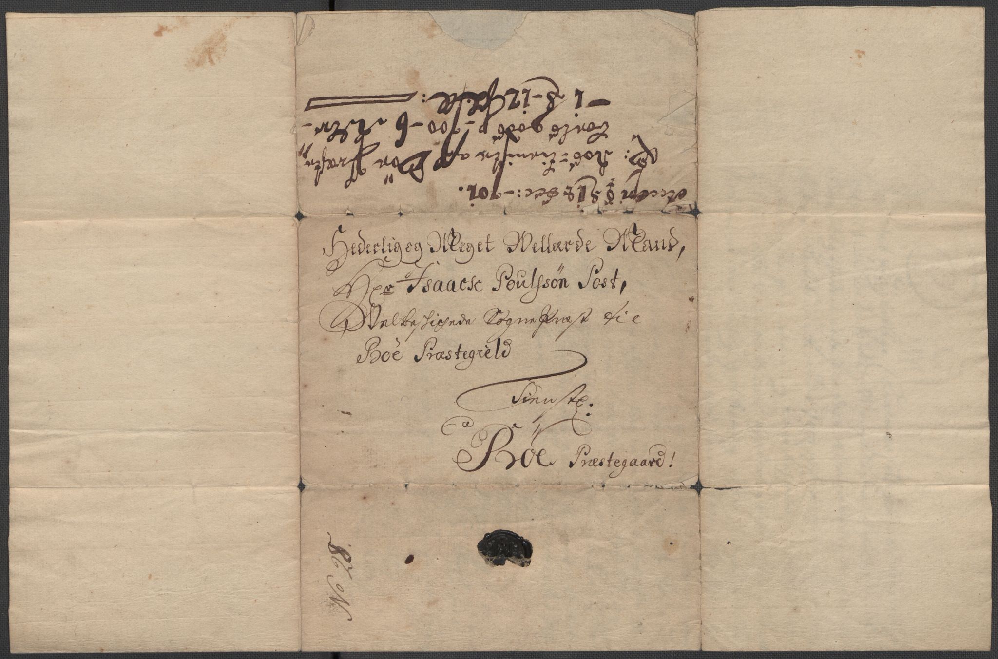 Riksarkivets diplomsamling, RA/EA-5965/F15/L0027: Prestearkiv - Telemark, 1587-1738, p. 166