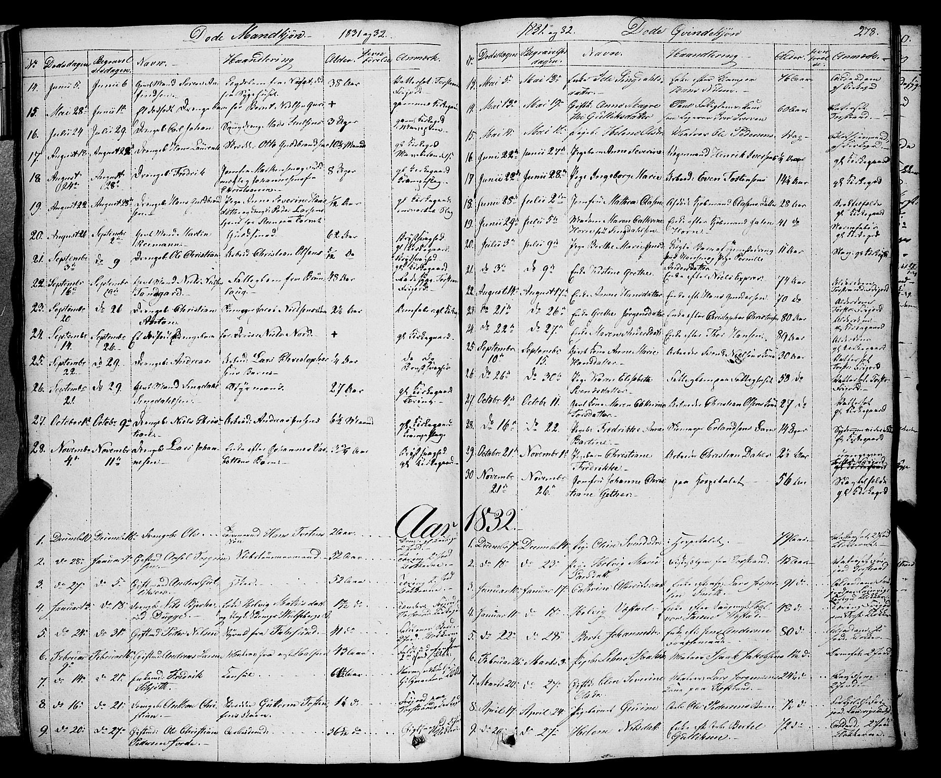Larvik kirkebøker, SAKO/A-352/F/Fa/L0002: Parish register (official) no. I 2, 1825-1847, p. 278