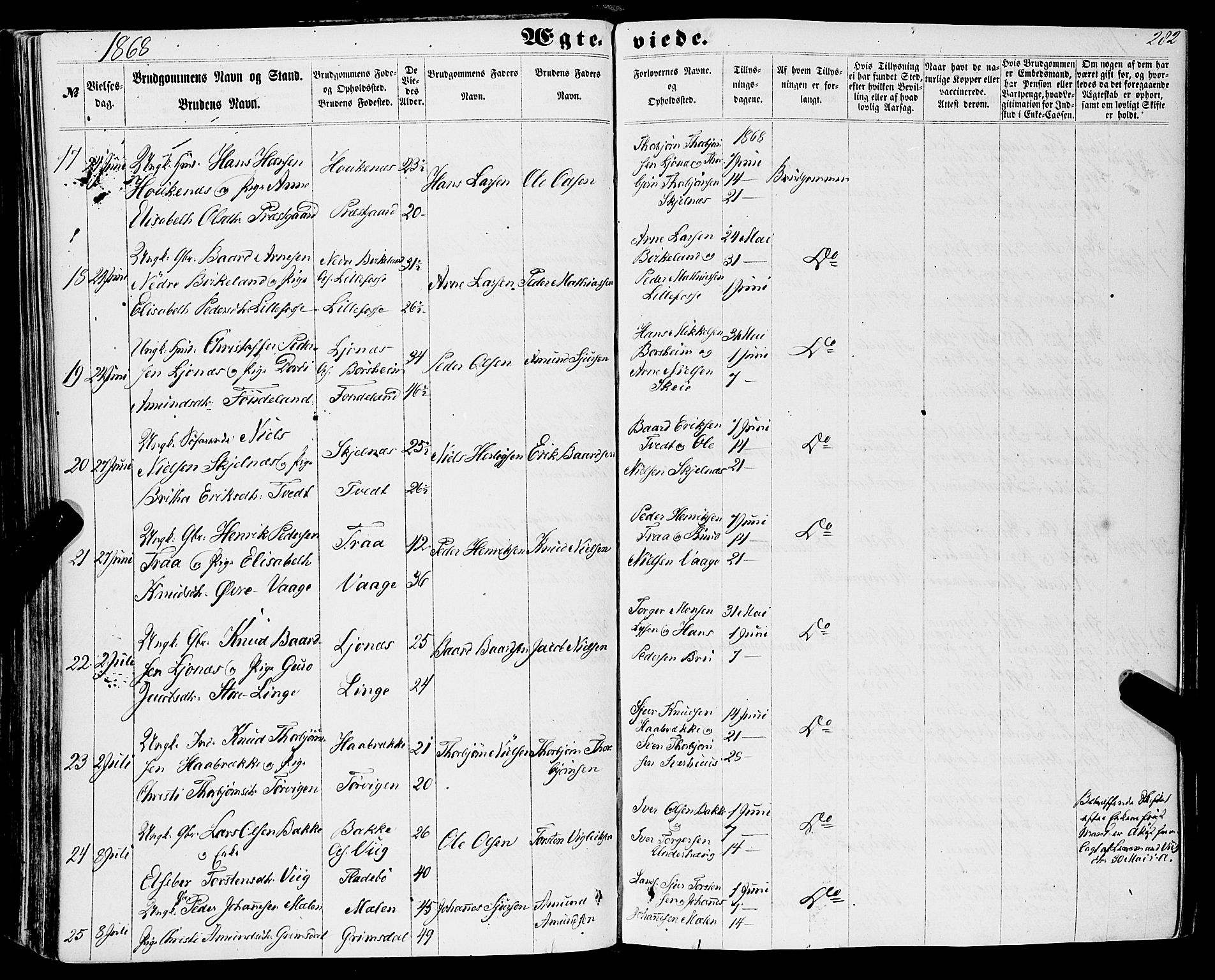 Strandebarm sokneprestembete, AV/SAB-A-78401/H/Haa: Parish register (official) no. A 8, 1858-1872, p. 282