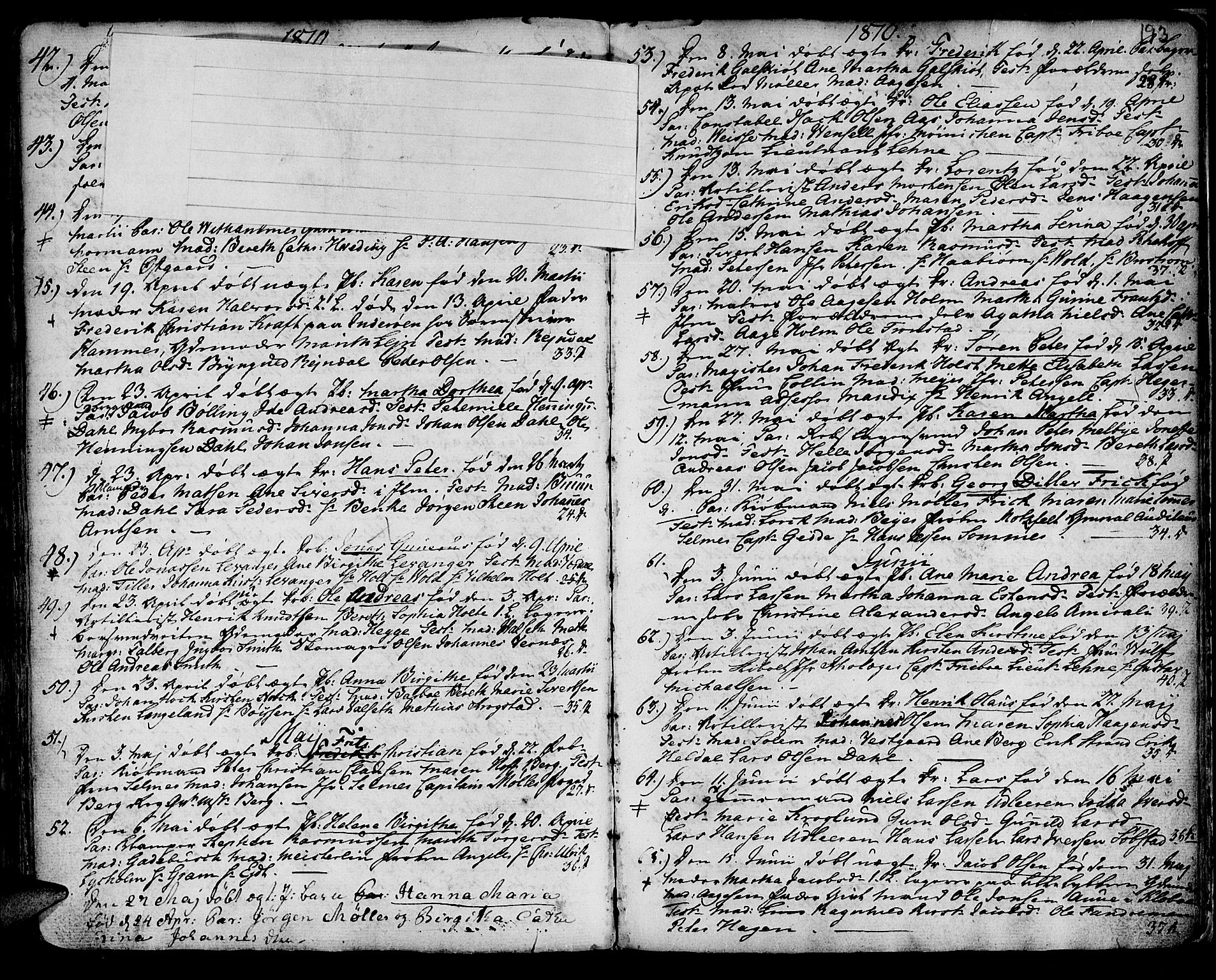 Ministerialprotokoller, klokkerbøker og fødselsregistre - Sør-Trøndelag, SAT/A-1456/601/L0039: Parish register (official) no. 601A07, 1770-1819, p. 193