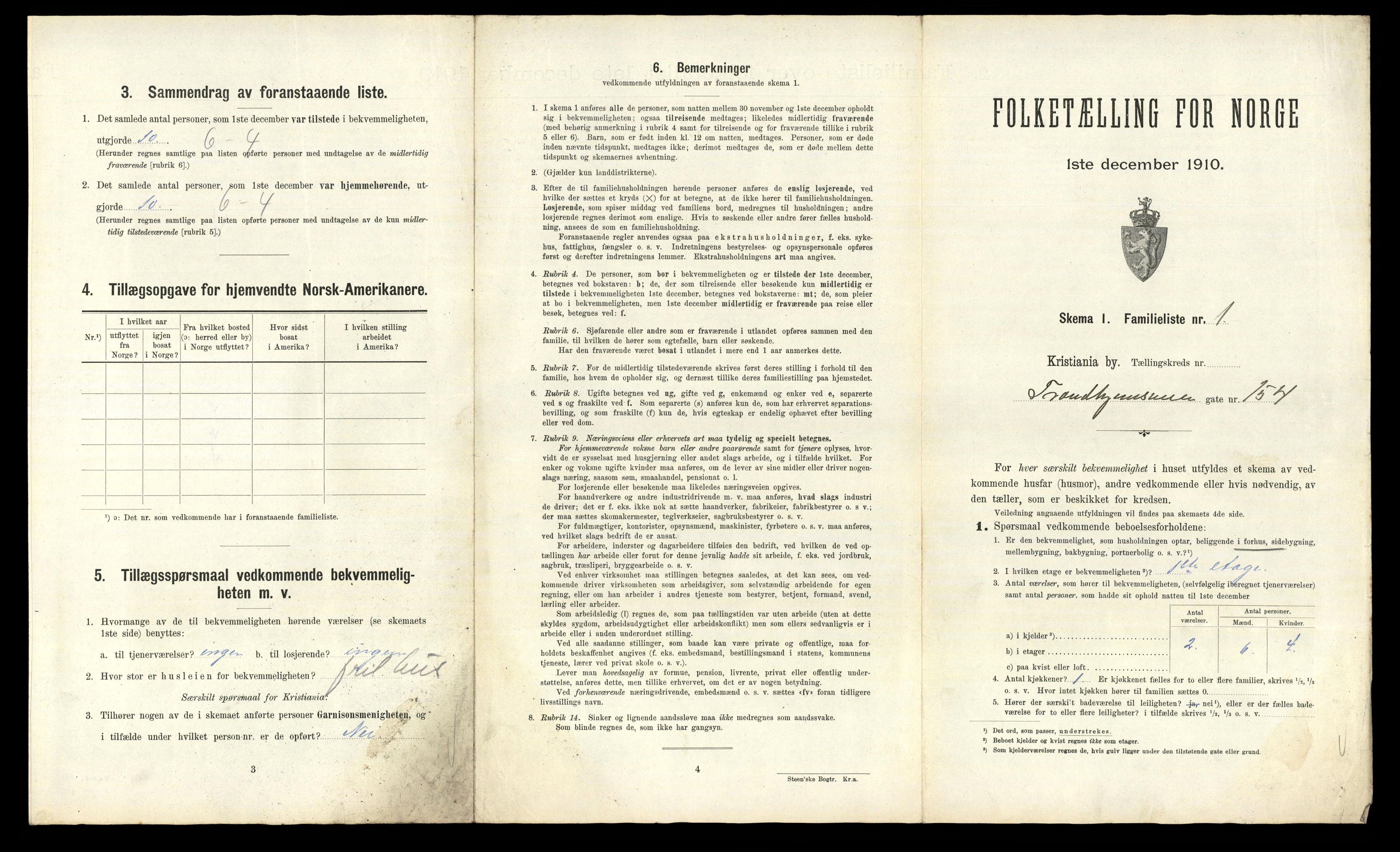 RA, 1910 census for Kristiania, 1910, p. 112753