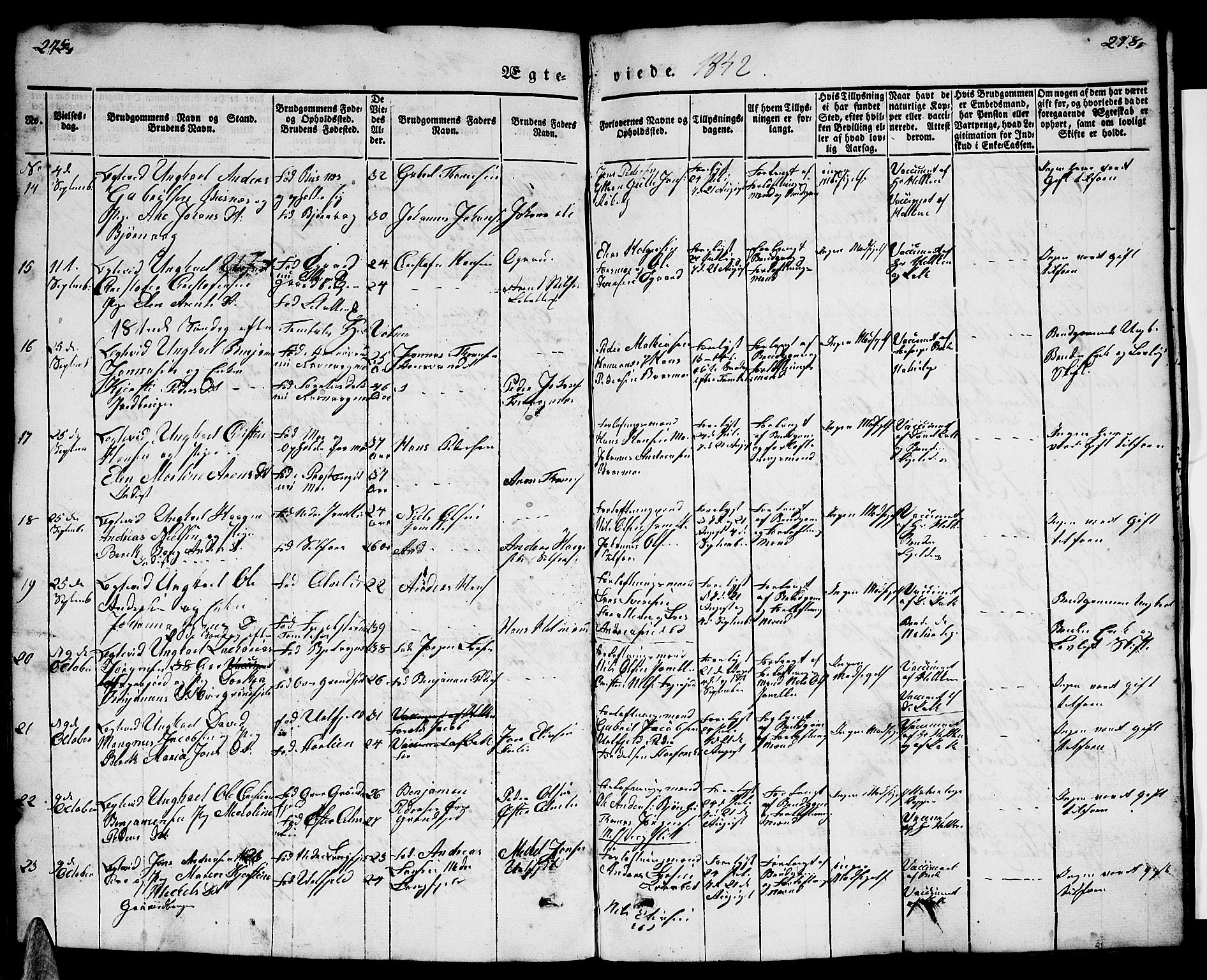 Ministerialprotokoller, klokkerbøker og fødselsregistre - Nordland, AV/SAT-A-1459/827/L0413: Parish register (copy) no. 827C02, 1842-1852, p. 275-276