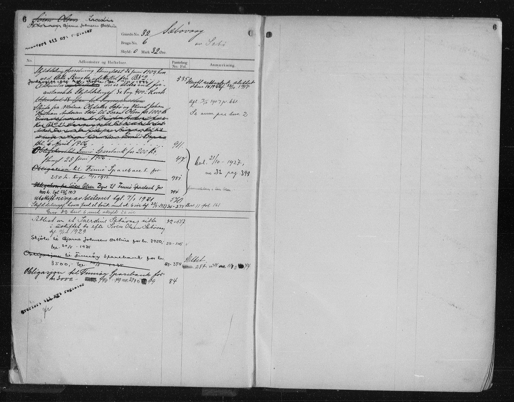 Ryfylke tingrett, SAST/A-100055/001/II/IIA/L0017: Mortgage register no. II A 17, 1919, p. 6