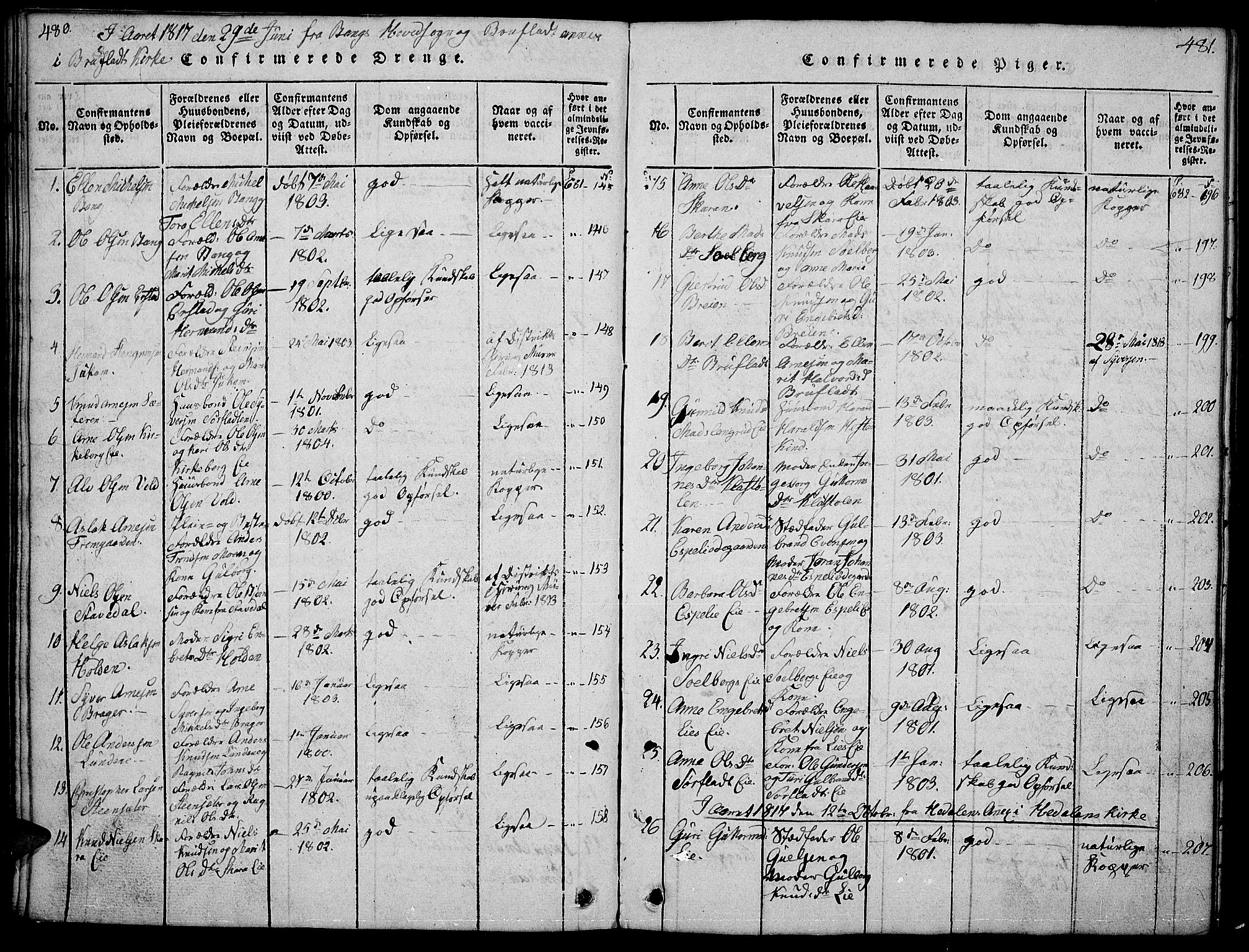 Sør-Aurdal prestekontor, AV/SAH-PREST-128/H/Ha/Hab/L0001: Parish register (copy) no. 1, 1815-1826, p. 480-481