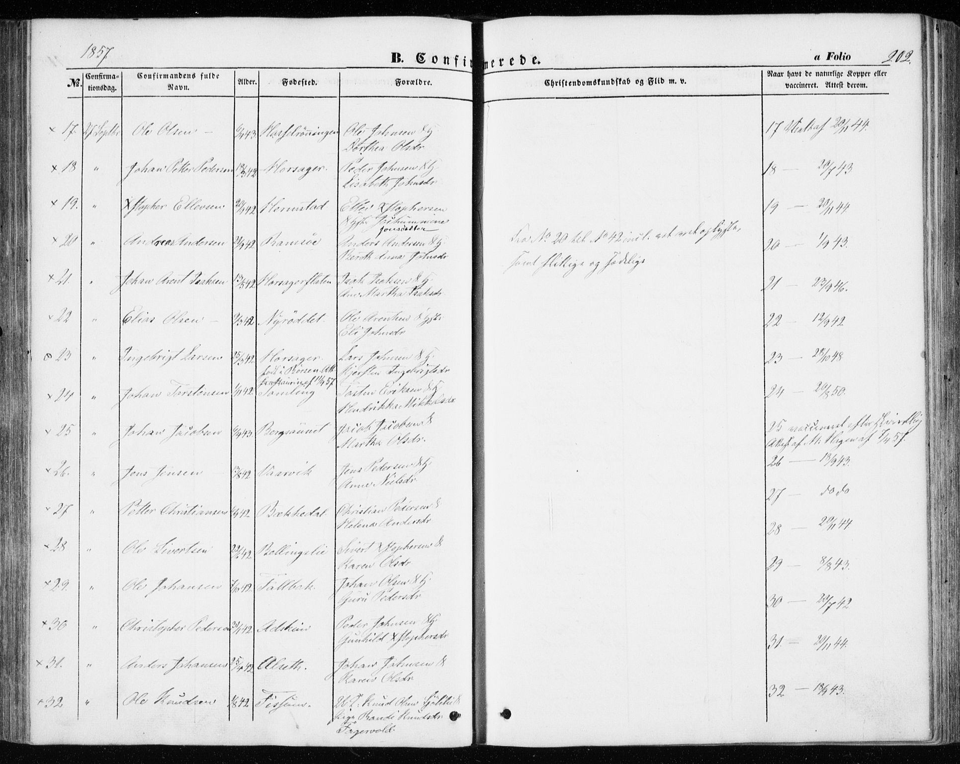 Ministerialprotokoller, klokkerbøker og fødselsregistre - Sør-Trøndelag, AV/SAT-A-1456/646/L0611: Parish register (official) no. 646A09, 1848-1857, p. 202