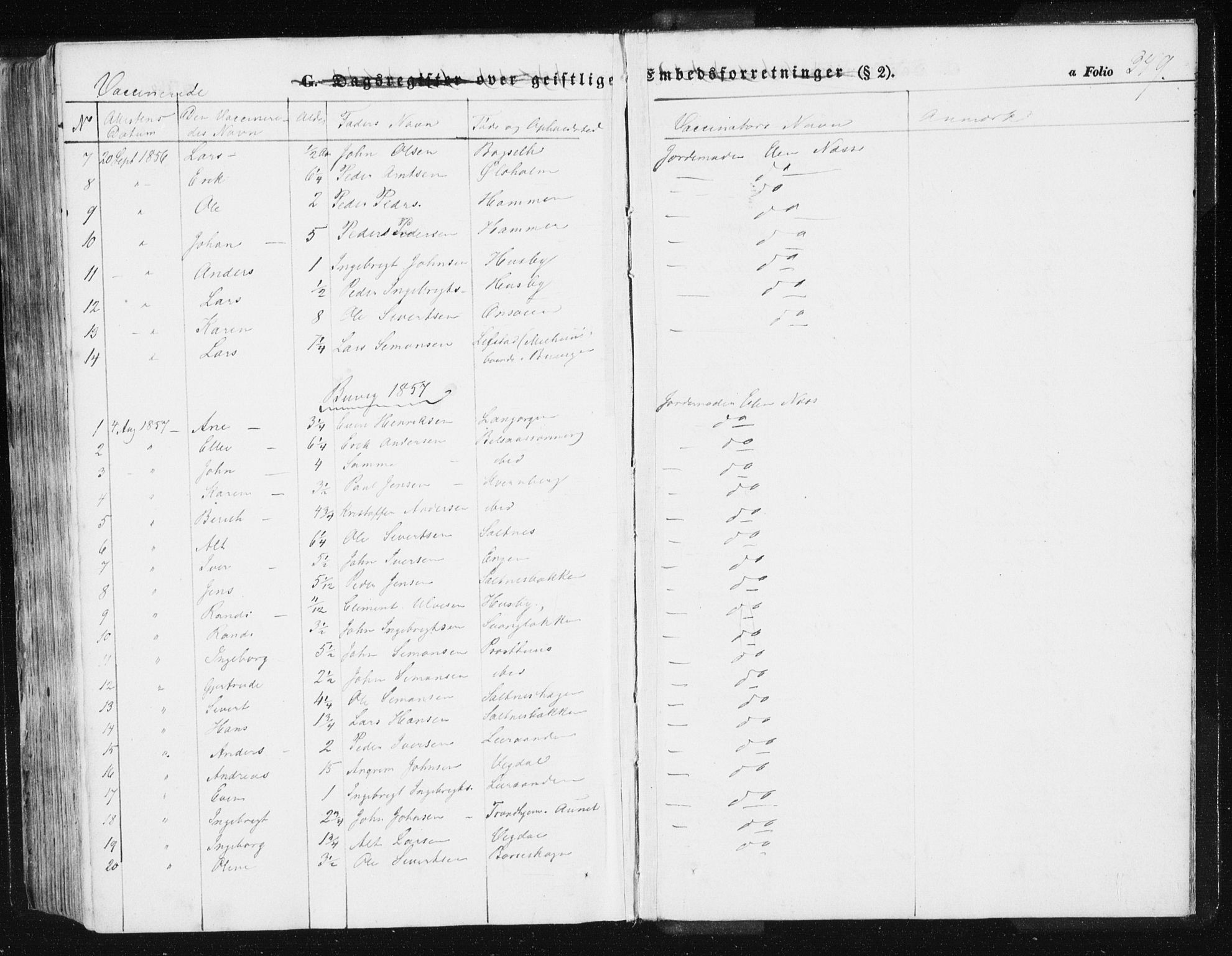 Ministerialprotokoller, klokkerbøker og fødselsregistre - Sør-Trøndelag, SAT/A-1456/612/L0376: Parish register (official) no. 612A08, 1846-1859, p. 349