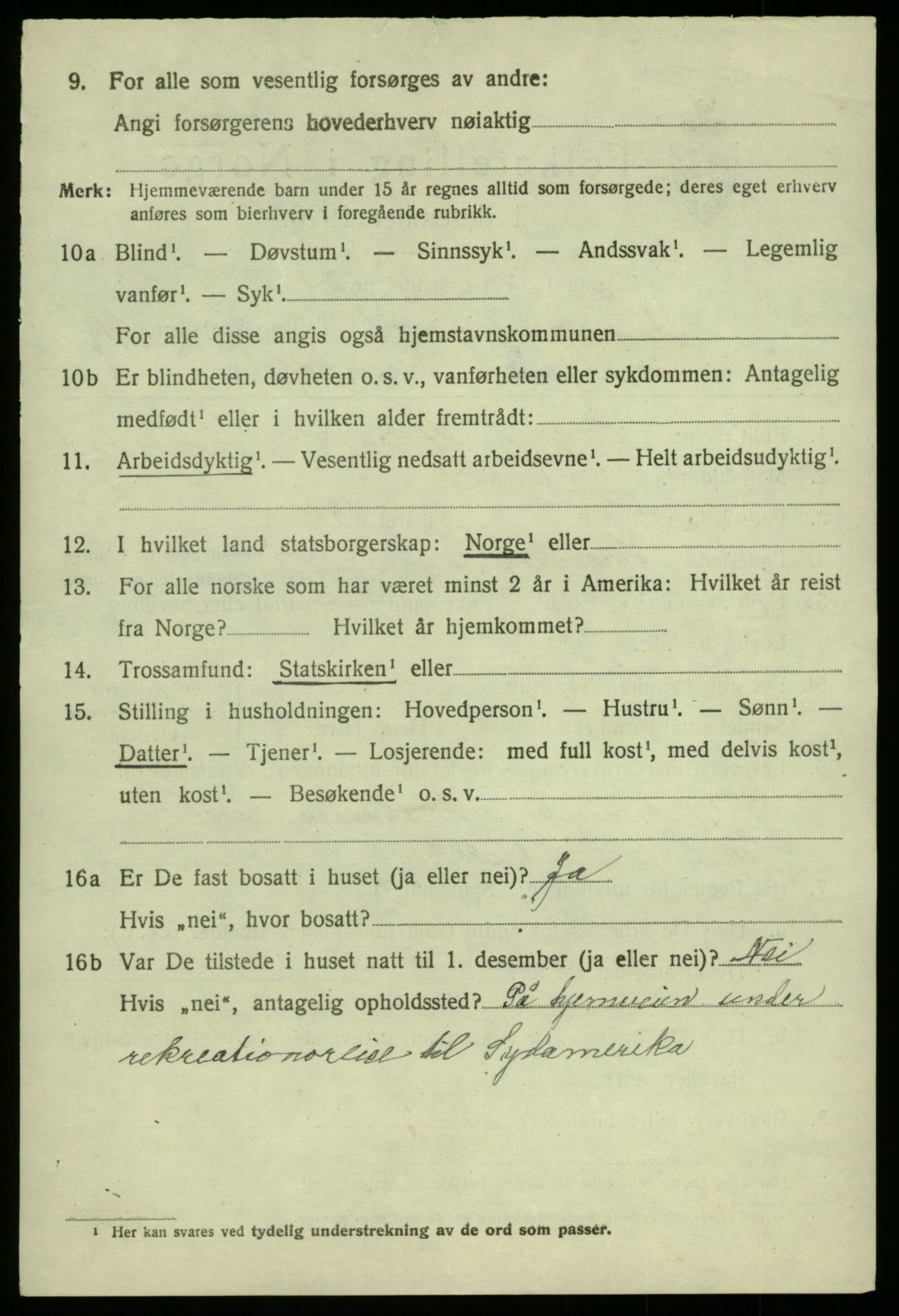 SAB, 1920 census for Manger, 1920, p. 6687