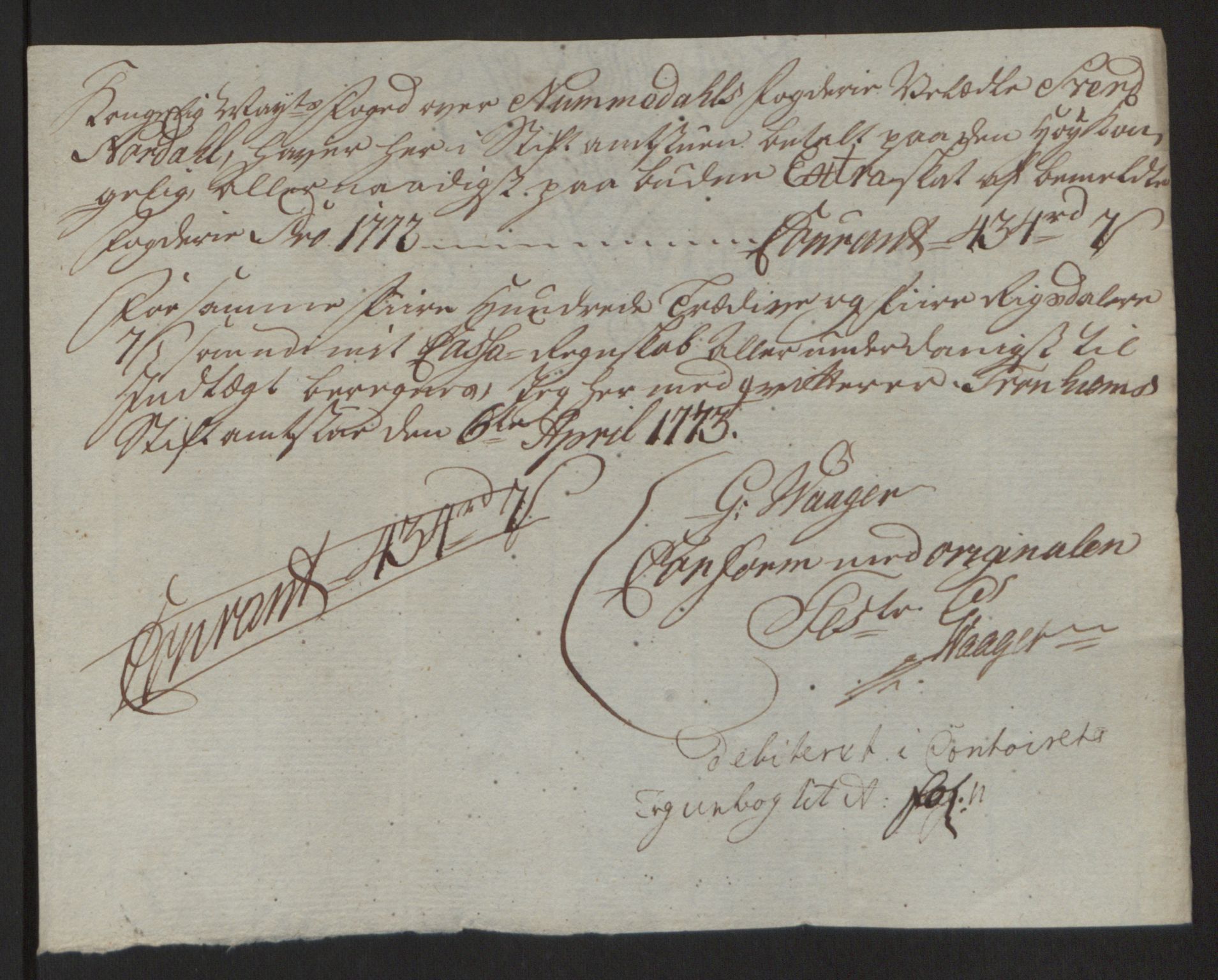 Rentekammeret inntil 1814, Reviderte regnskaper, Fogderegnskap, RA/EA-4092/R64/L4502: Ekstraskatten Namdal, 1762-1772, p. 467