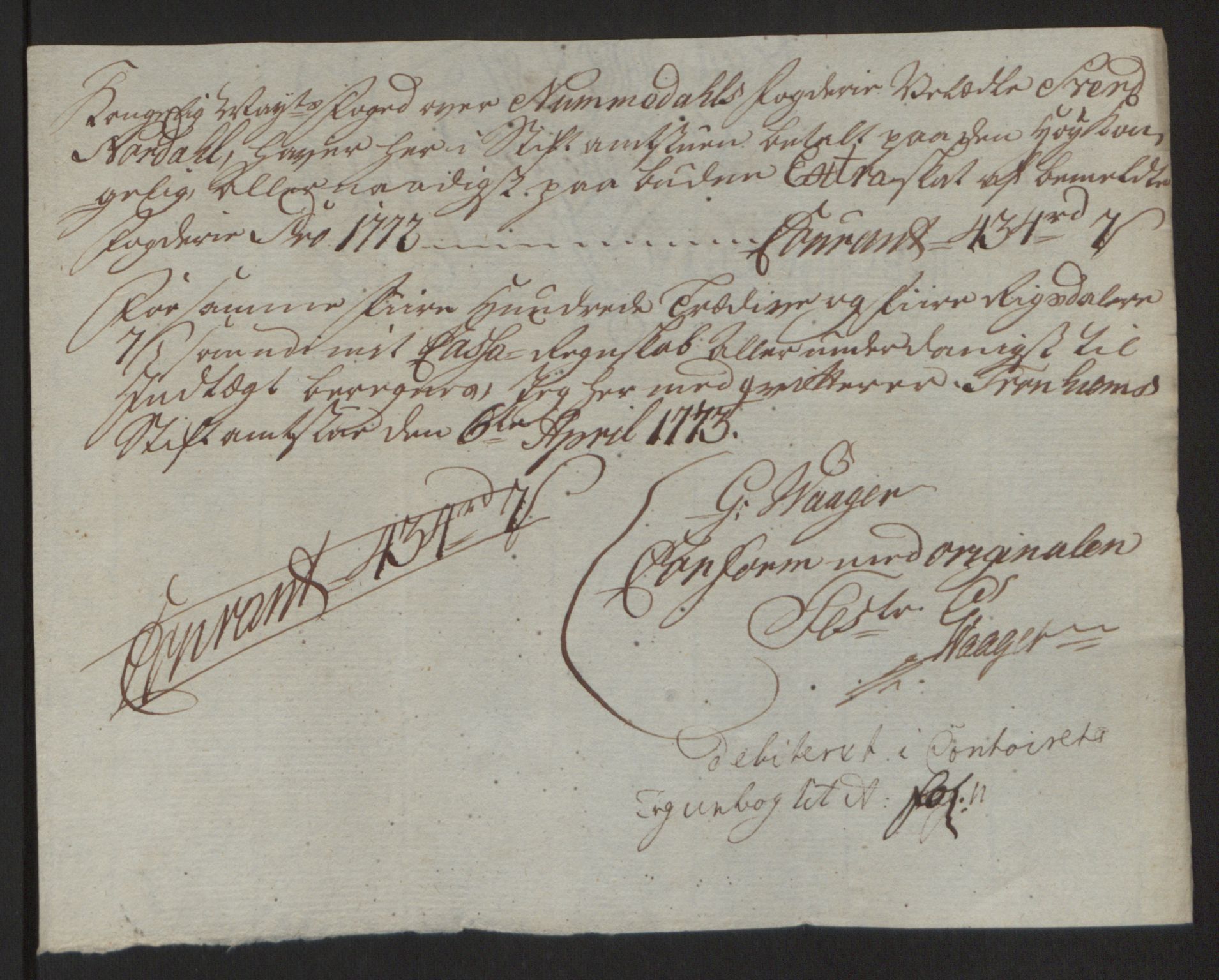 Rentekammeret inntil 1814, Reviderte regnskaper, Fogderegnskap, AV/RA-EA-4092/R64/L4502: Ekstraskatten Namdal, 1762-1772, p. 467