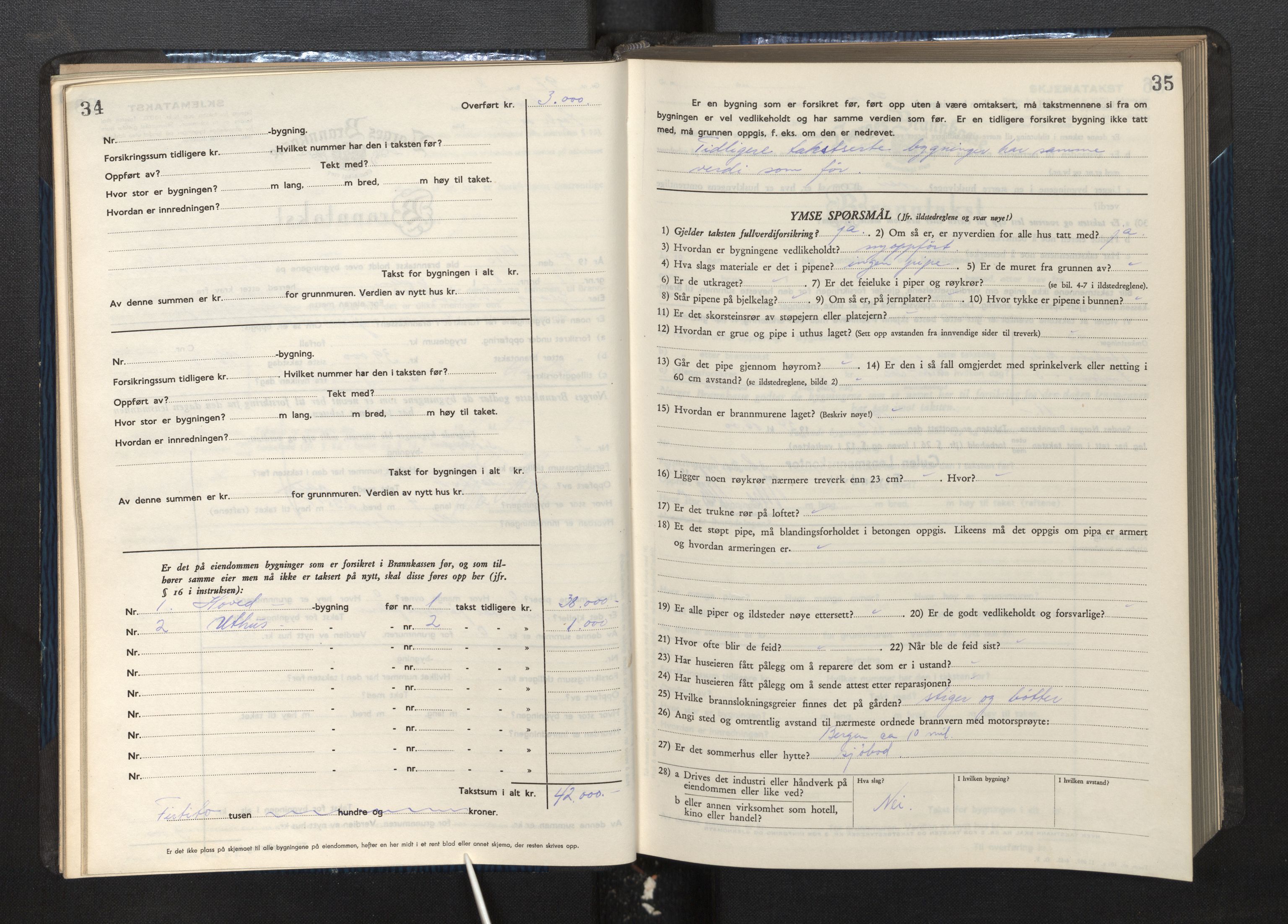 Lensmannen i Gulen, AV/SAB-A-27901/0012/L0004: Branntakstprotokoll skjematakst, 1948-1954, p. 34-35