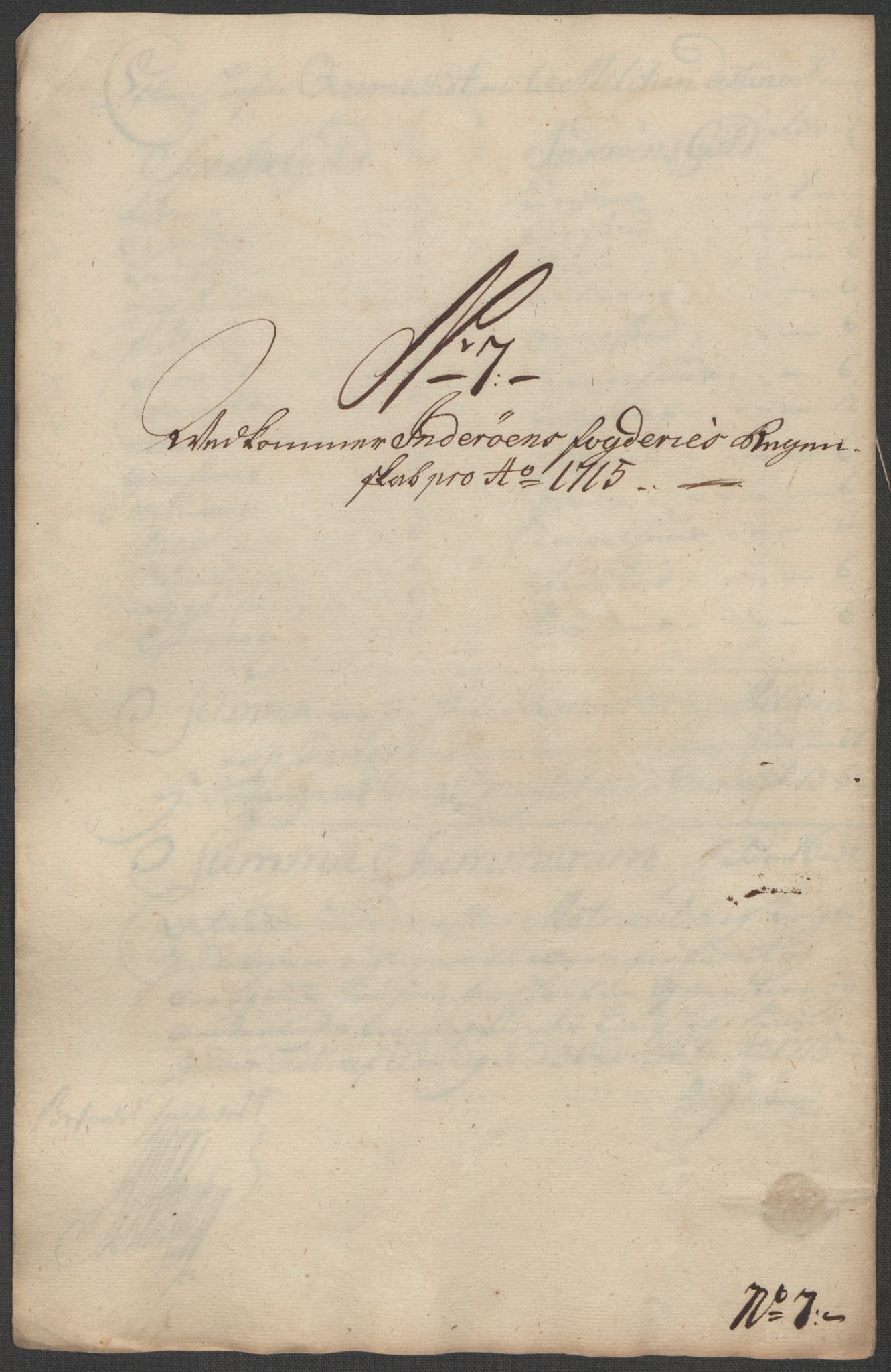 Rentekammeret inntil 1814, Reviderte regnskaper, Fogderegnskap, RA/EA-4092/R63/L4323: Fogderegnskap Inderøy, 1715, p. 177