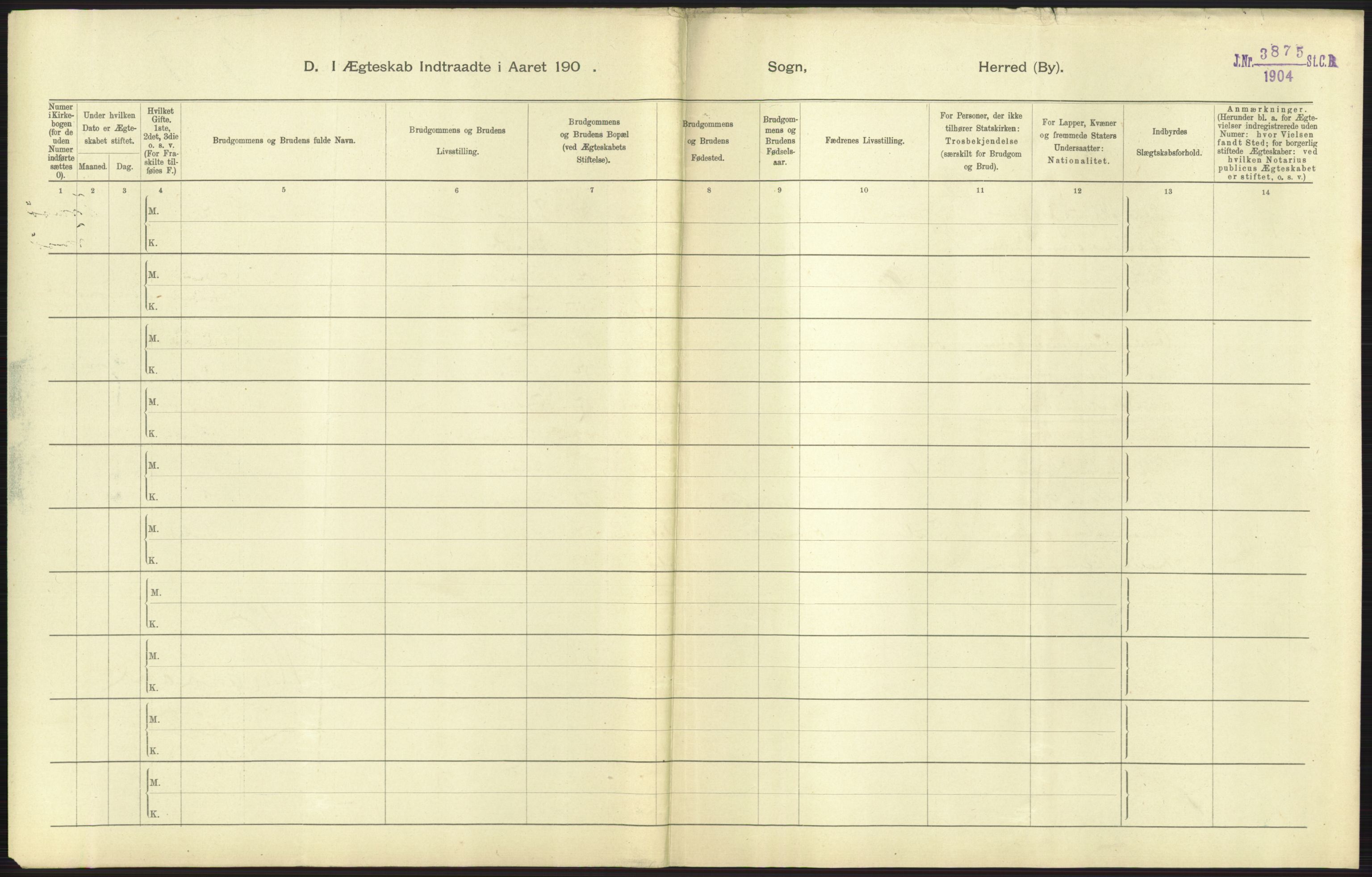 Statistisk sentralbyrå, Sosiodemografiske emner, Befolkning, AV/RA-S-2228/D/Df/Dfa/Dfaa/L0021: Tromsø amt: Fødte, gifte, døde., 1903, p. 319