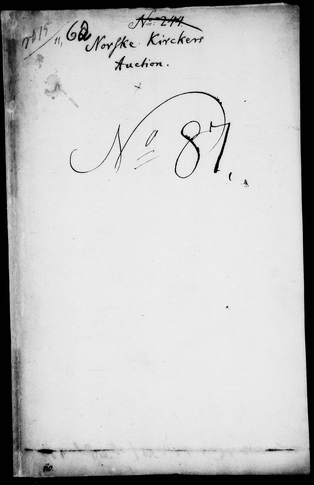 Danske Kanselli, Skapsaker, AV/RA-EA-4061/F/L0087: Skap 15, pakke 175B-244, litra D, 1618-1723, p. 372