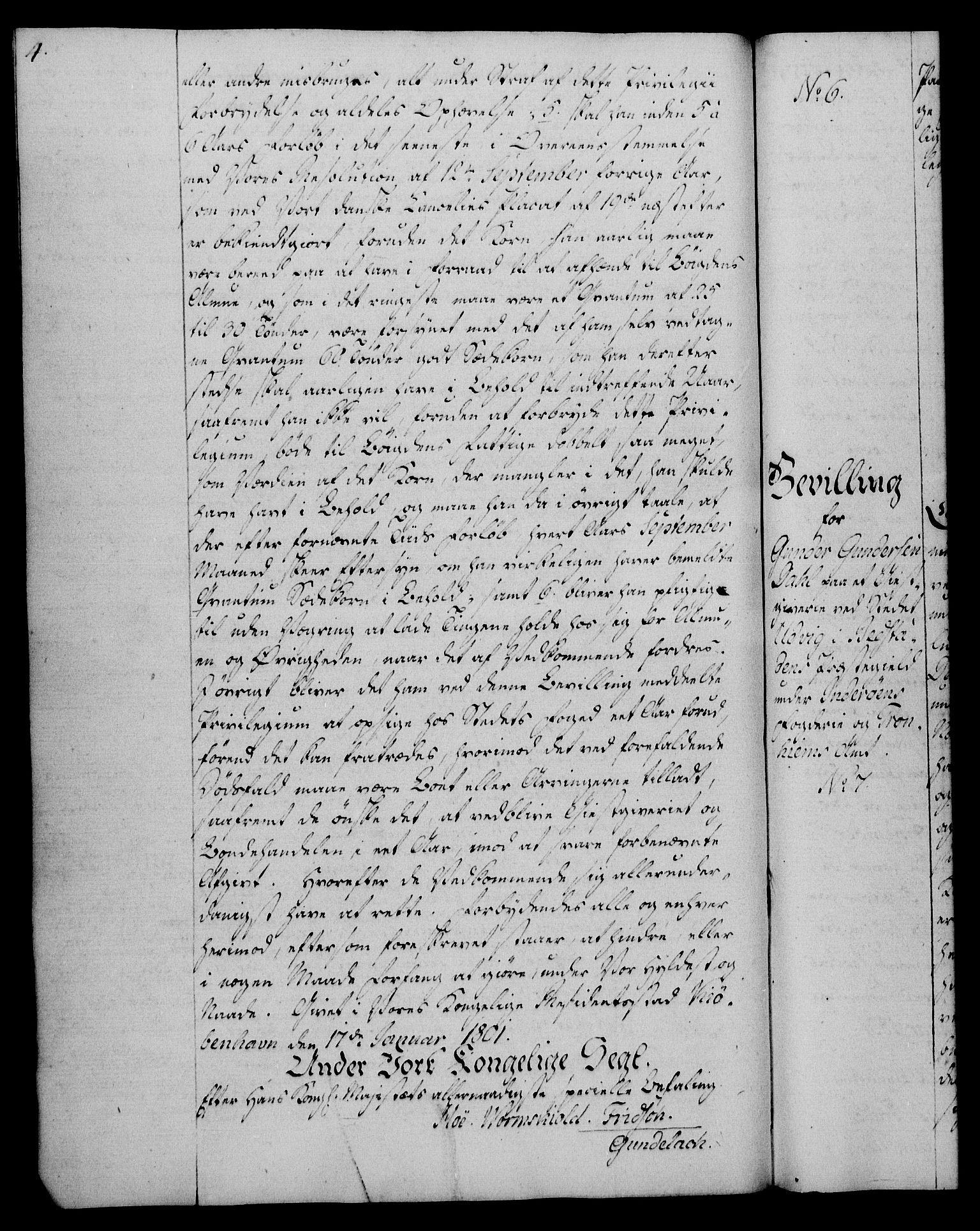 Rentekammeret, Kammerkanselliet, AV/RA-EA-3111/G/Gg/Gga/L0017: Norsk ekspedisjonsprotokoll med register (merket RK 53.17), 1801-1803, p. 4