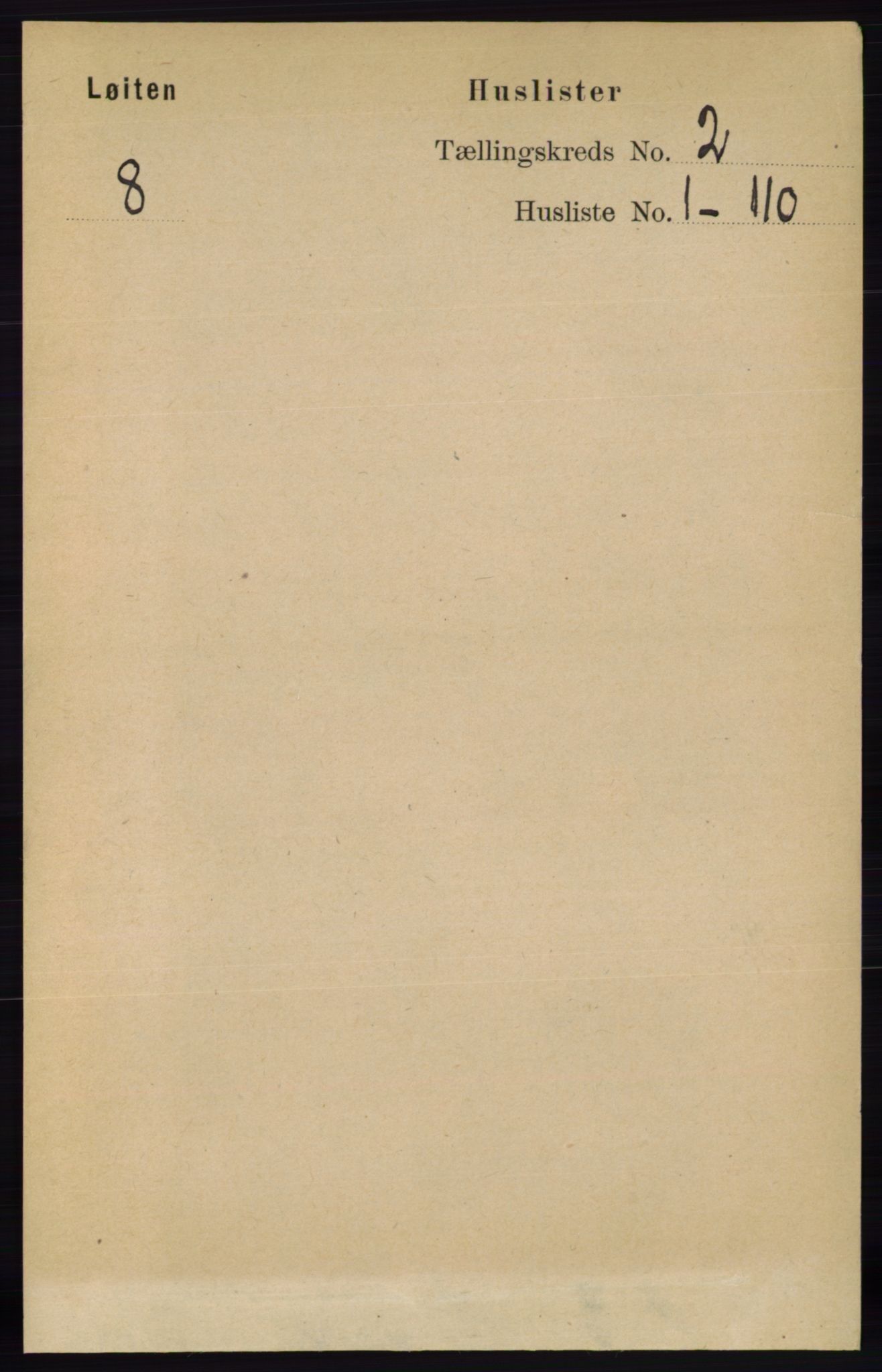 RA, 1891 census for 0415 Løten, 1891, p. 1372
