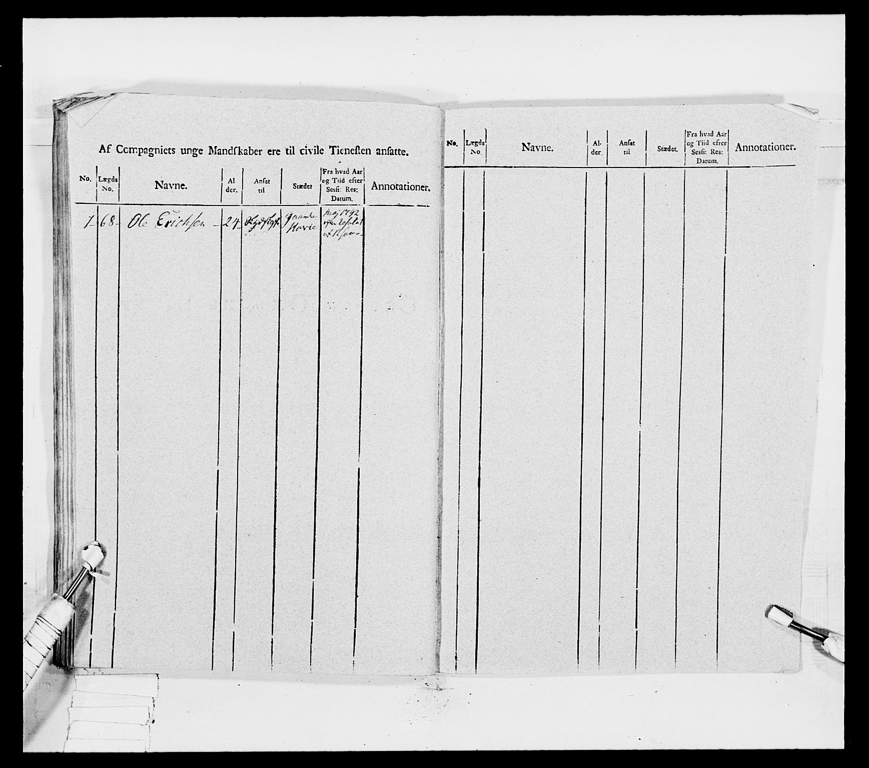 Generalitets- og kommissariatskollegiet, Det kongelige norske kommissariatskollegium, AV/RA-EA-5420/E/Eh/L0031a: Nordafjelske gevorbne infanteriregiment, 1769-1800, p. 261