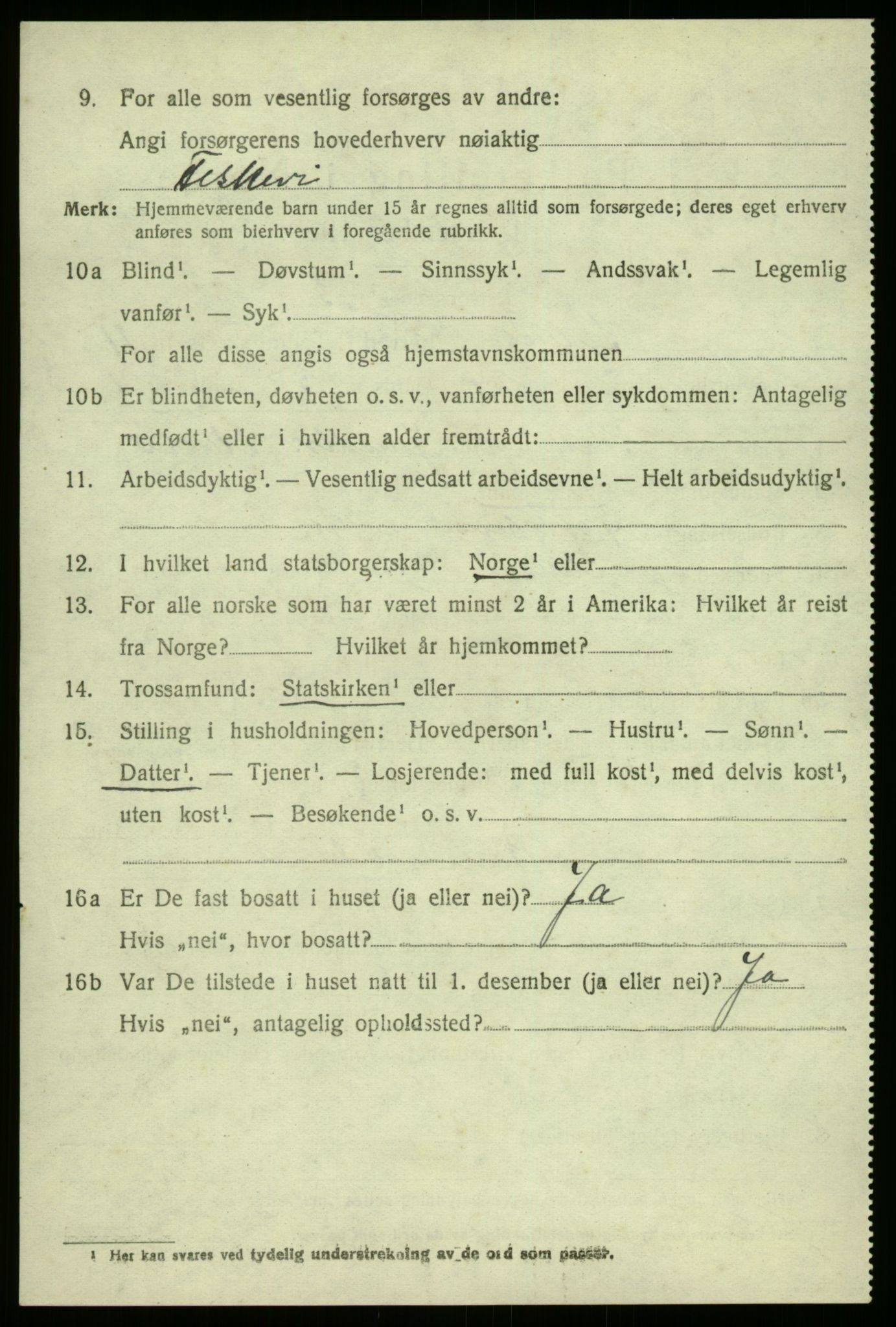 SAB, 1920 census for Solund, 1920, p. 4073